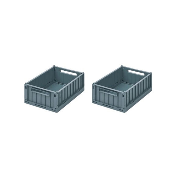 HP00055367 - Liewood Weston Small Storage Box - Pack of 2 - Dark Blue