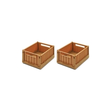 Liewood Weston Small Storage Box W/LID - Pack of 2 -  Caramel Pack