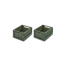 Liewood Weston Small Storage Box with Lid - Pack of 2 -  Green