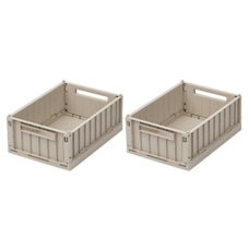 Liewood Weston Small Storage Crate - Pack of 2 - Sandy