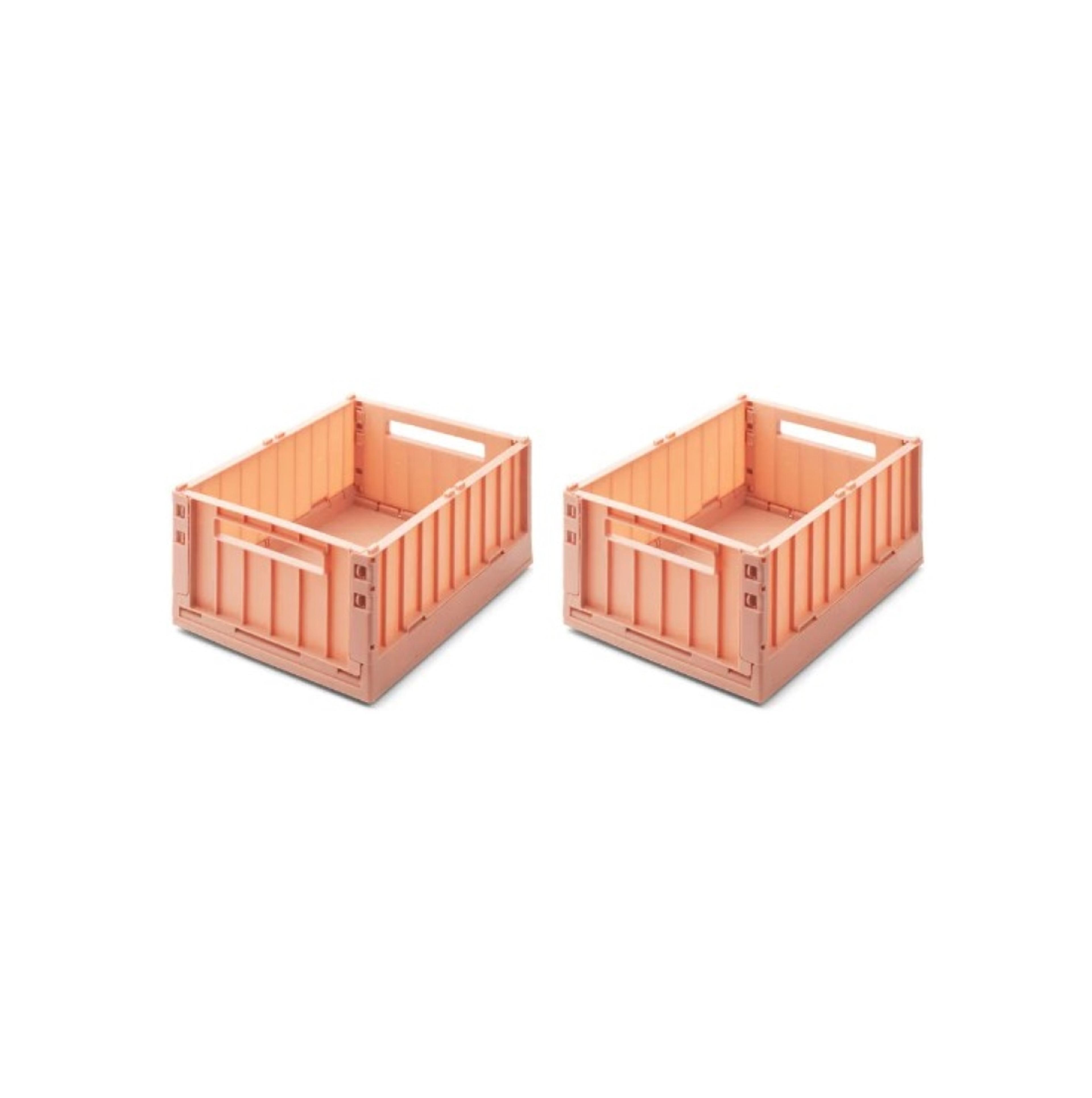 Liewood Weston Medium box with Lid -  Rose - Pack of 2