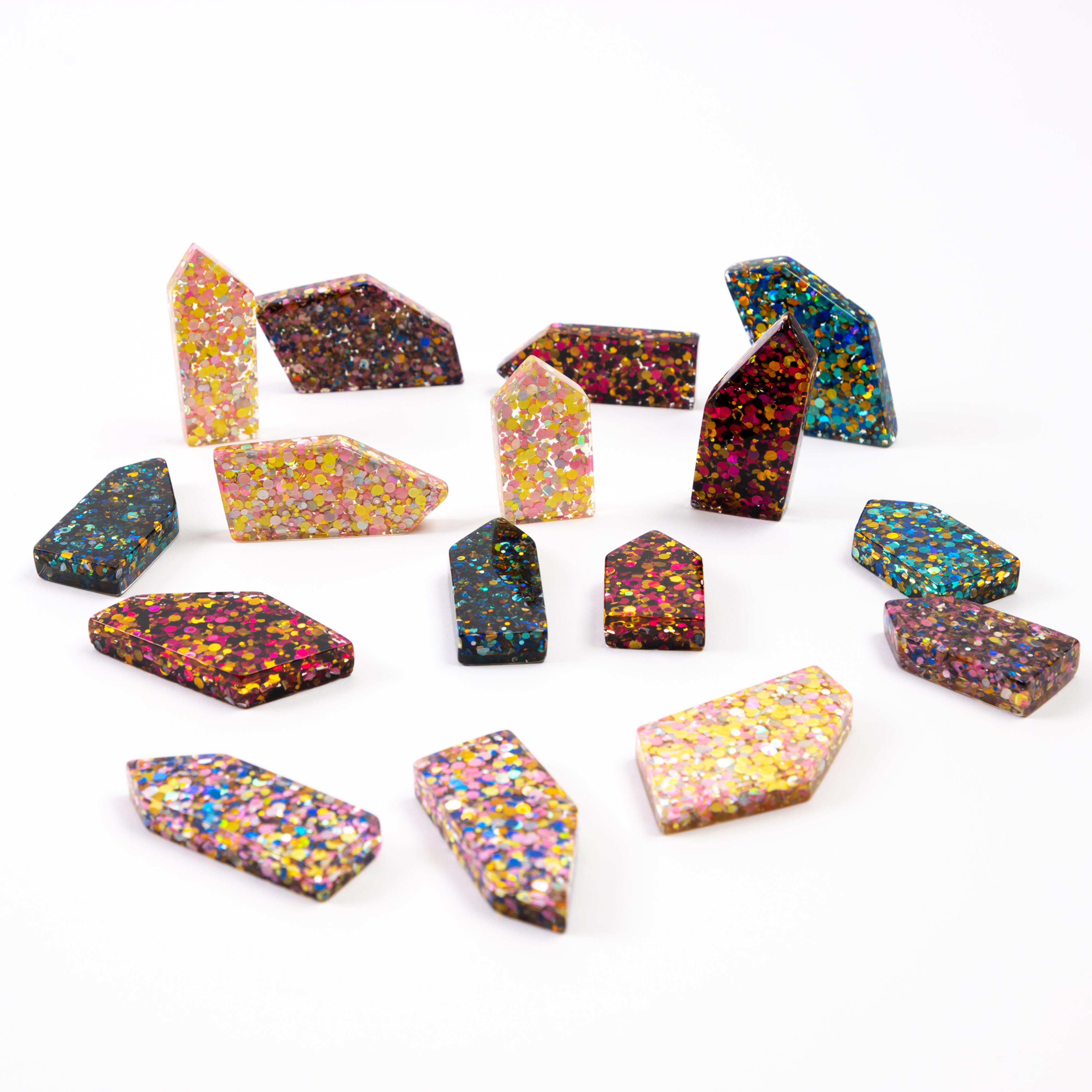 Glitter Resin Loose Parts from Hope Education - Pack of 16