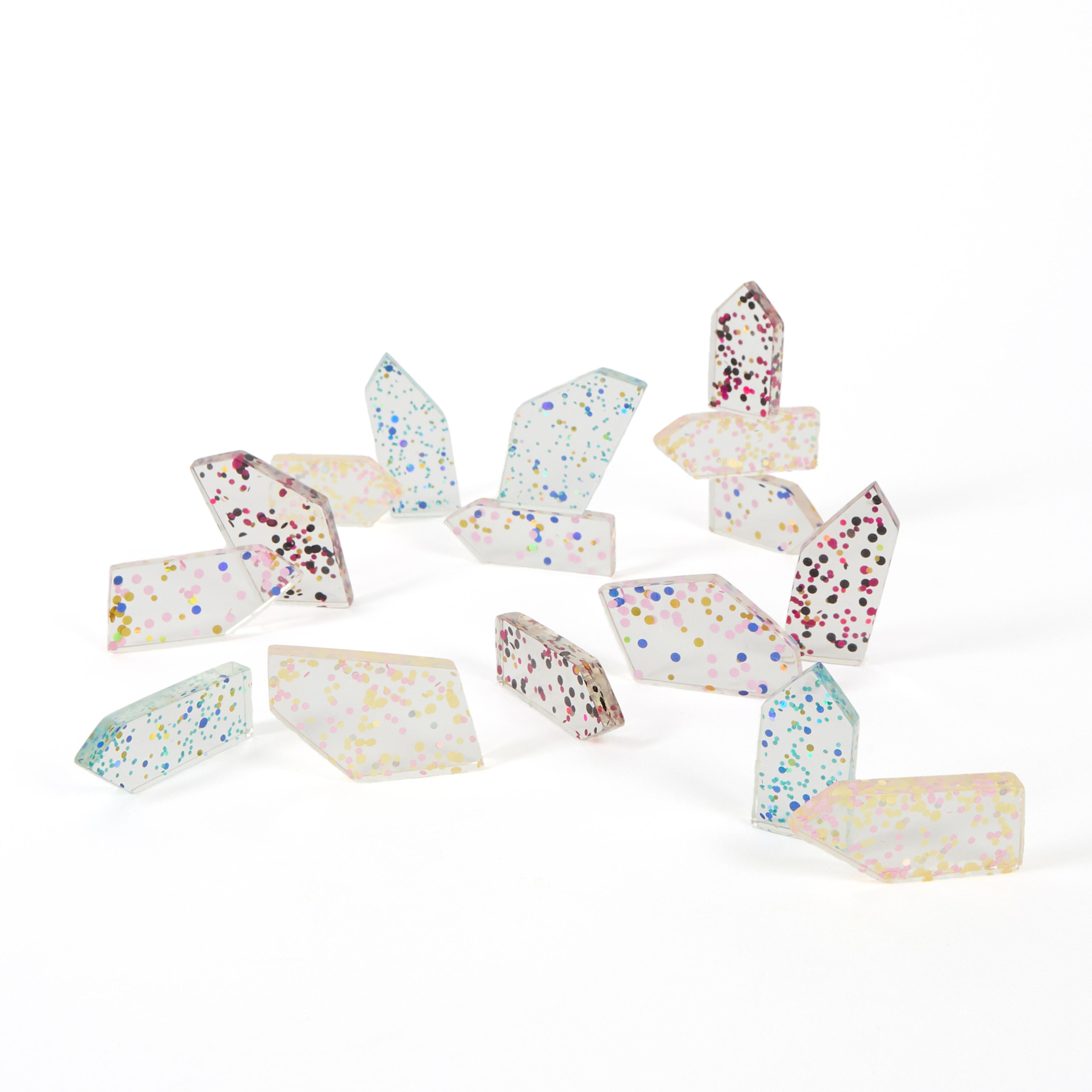 Glitter Resin Loose Parts from Hope Education - Pack of 16