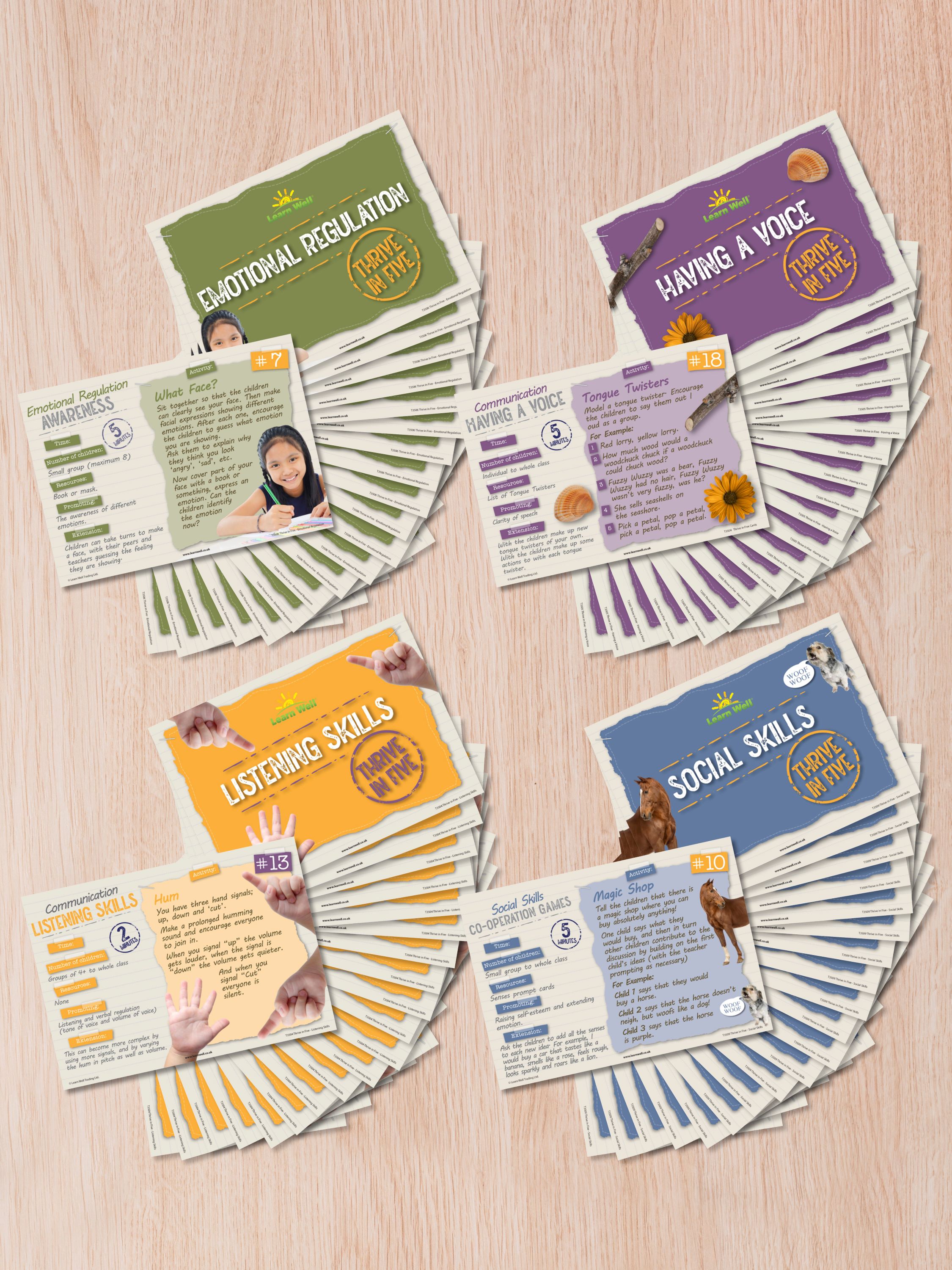 Thrive in 5 Set of 4 Cards