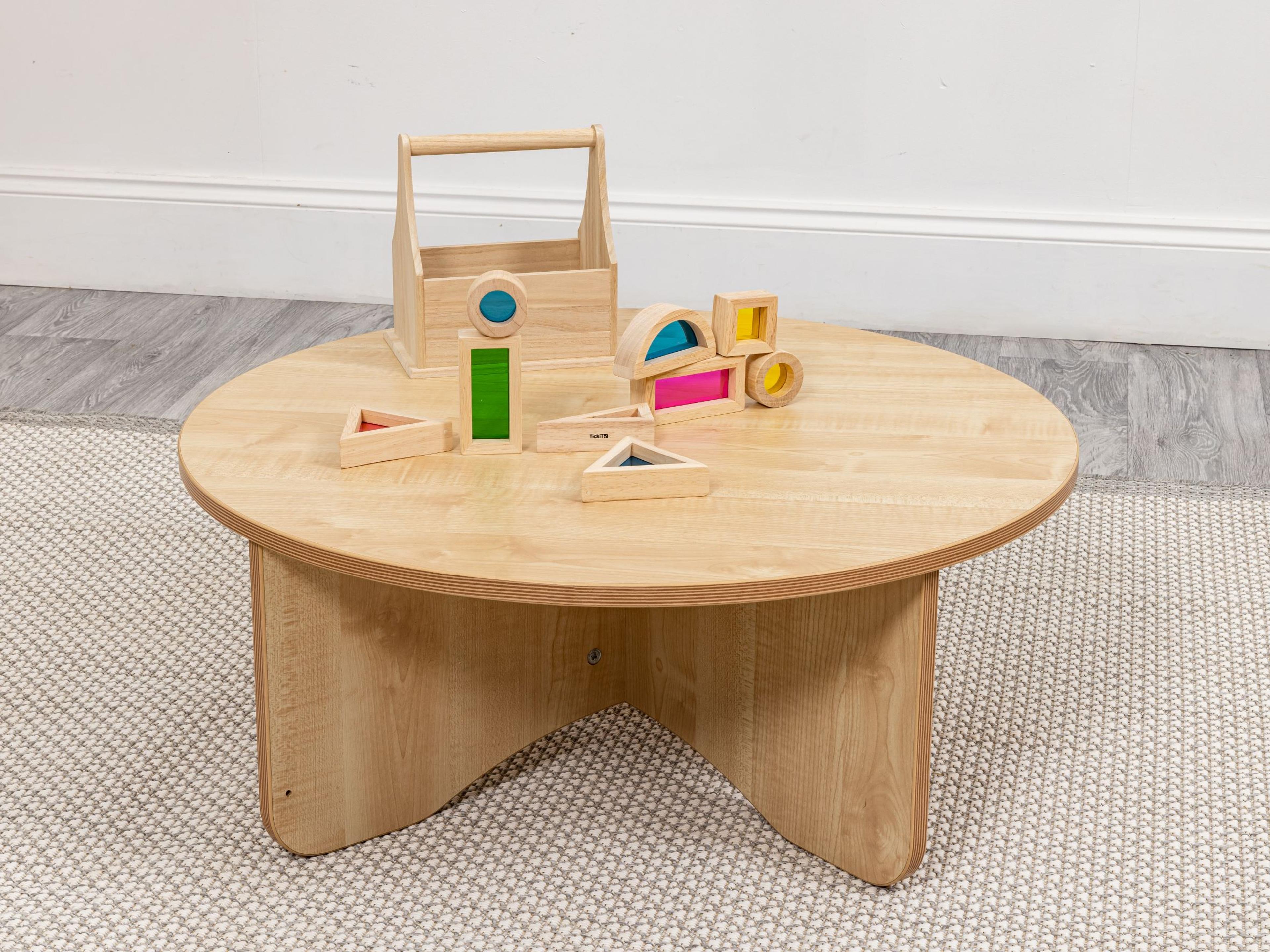 Maplescape Kneel Up Circular Table from Hope Education