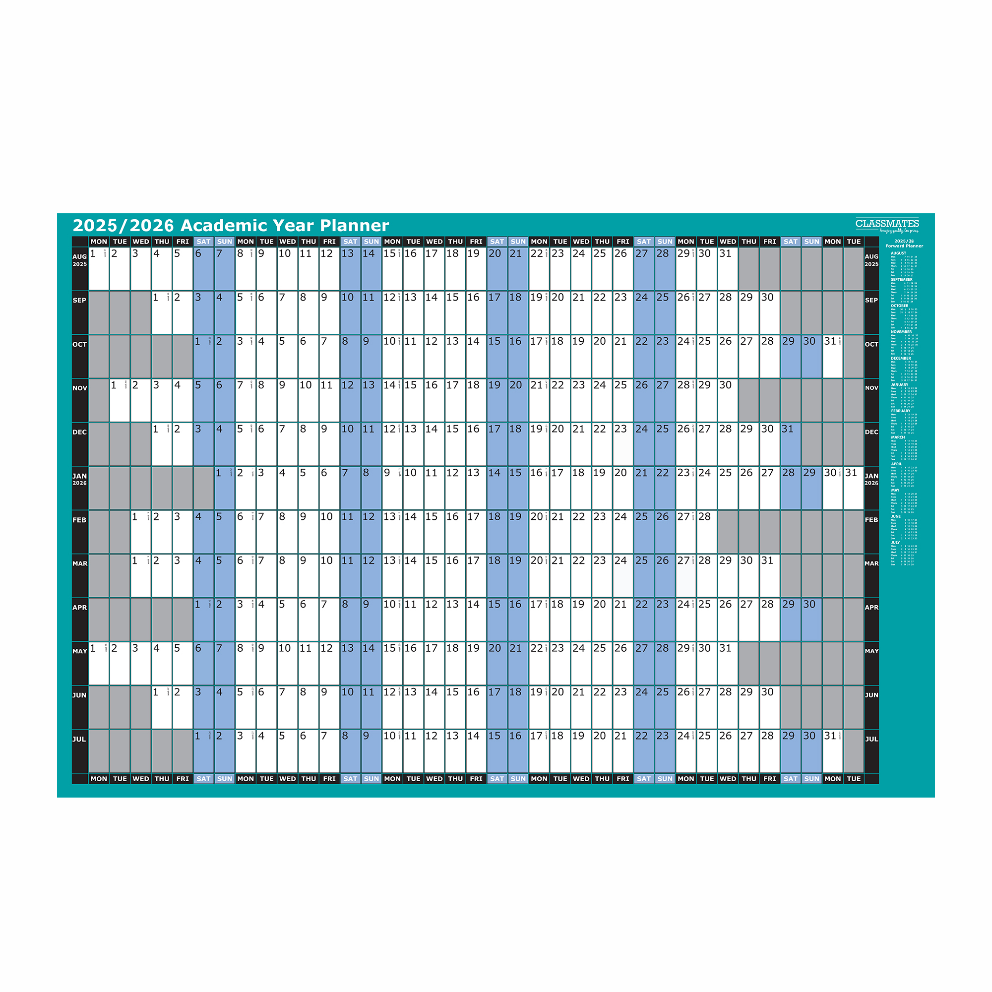 Academic Wall Planner Clearance