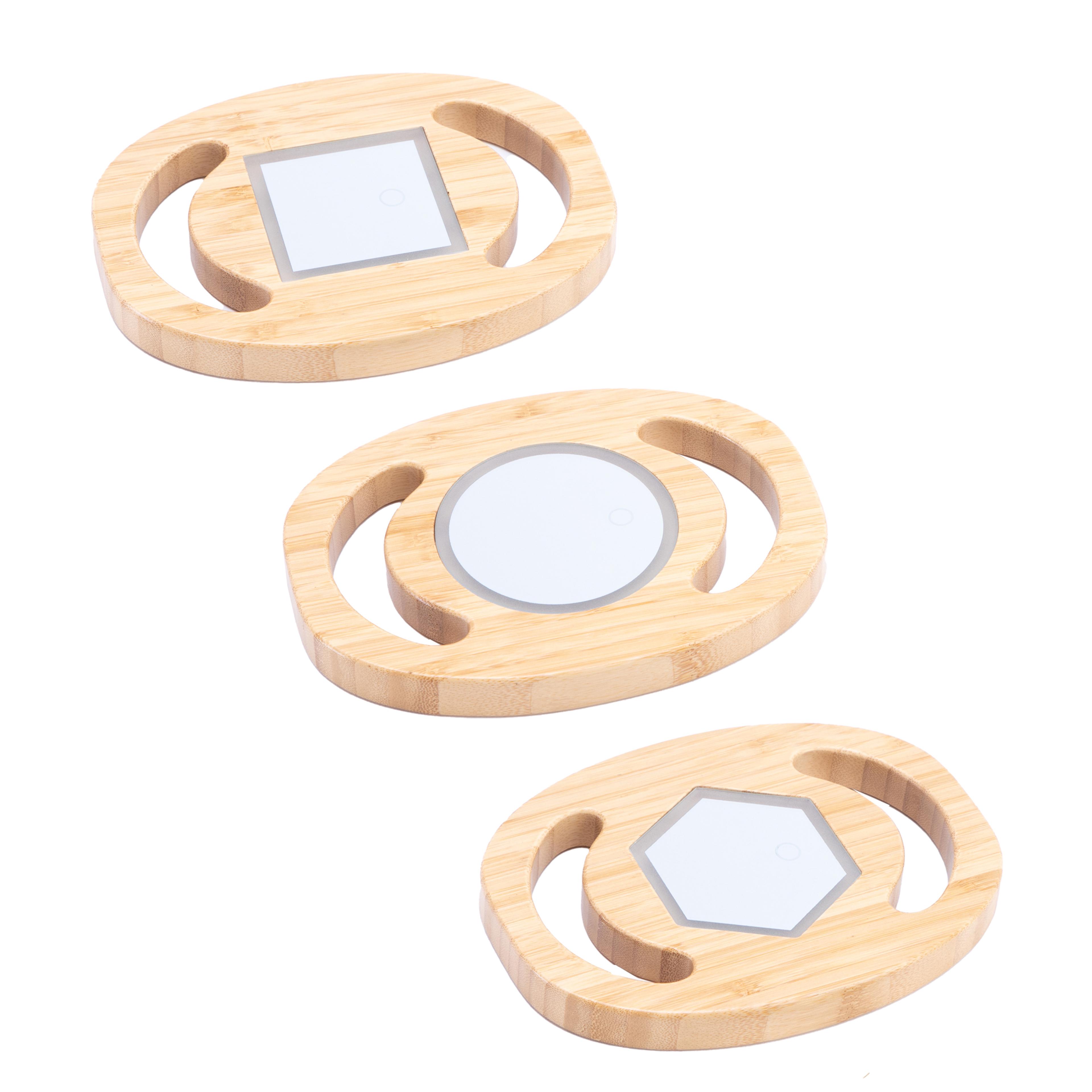LED Handheld Shape Mirrors - Pack of 3 by Hope Education 