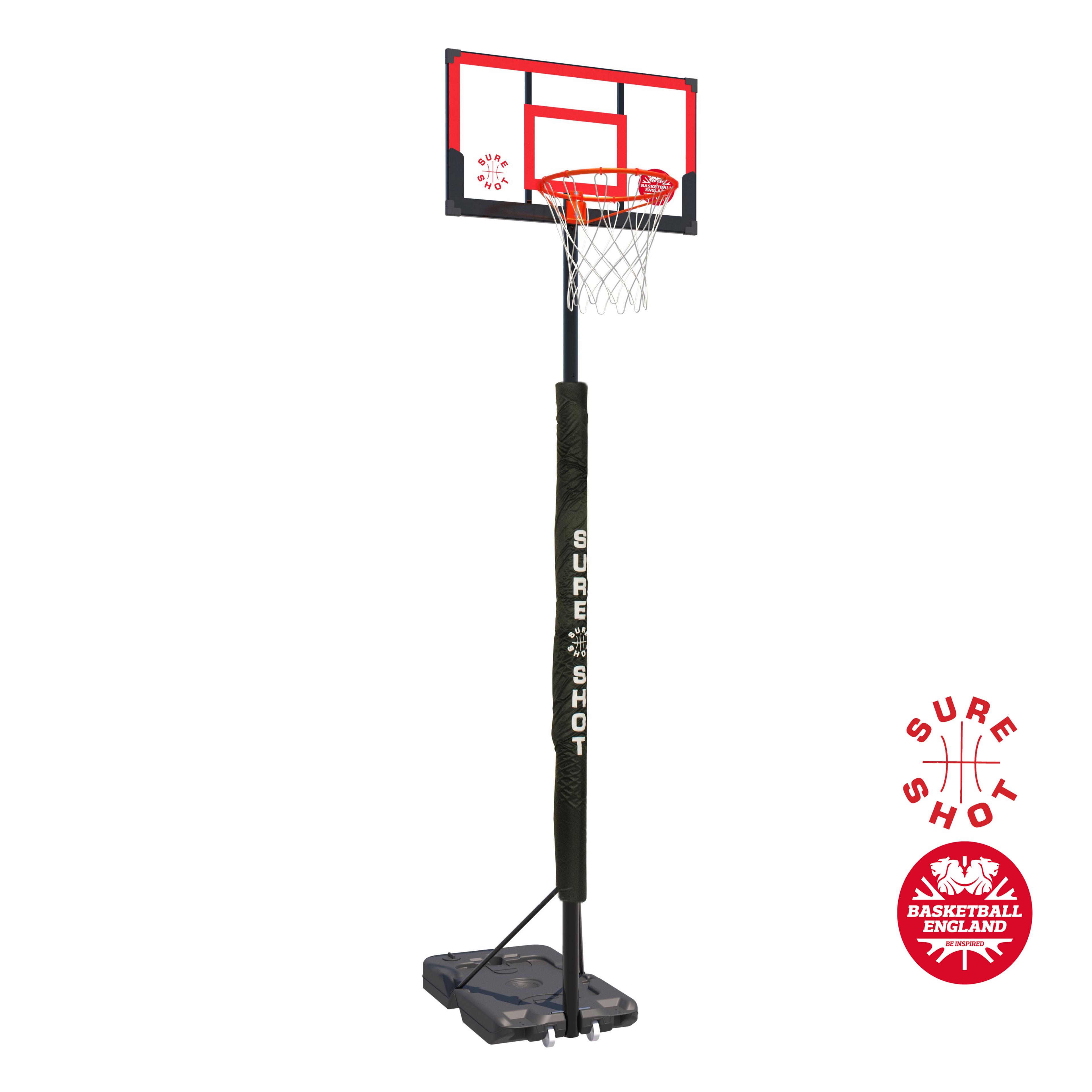 Sure Shot Easishot Portable Basketball Unit with Acrylic Backboard and Padding