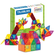 MAGFORMERS Rainbow Tileblox Set -  60pc