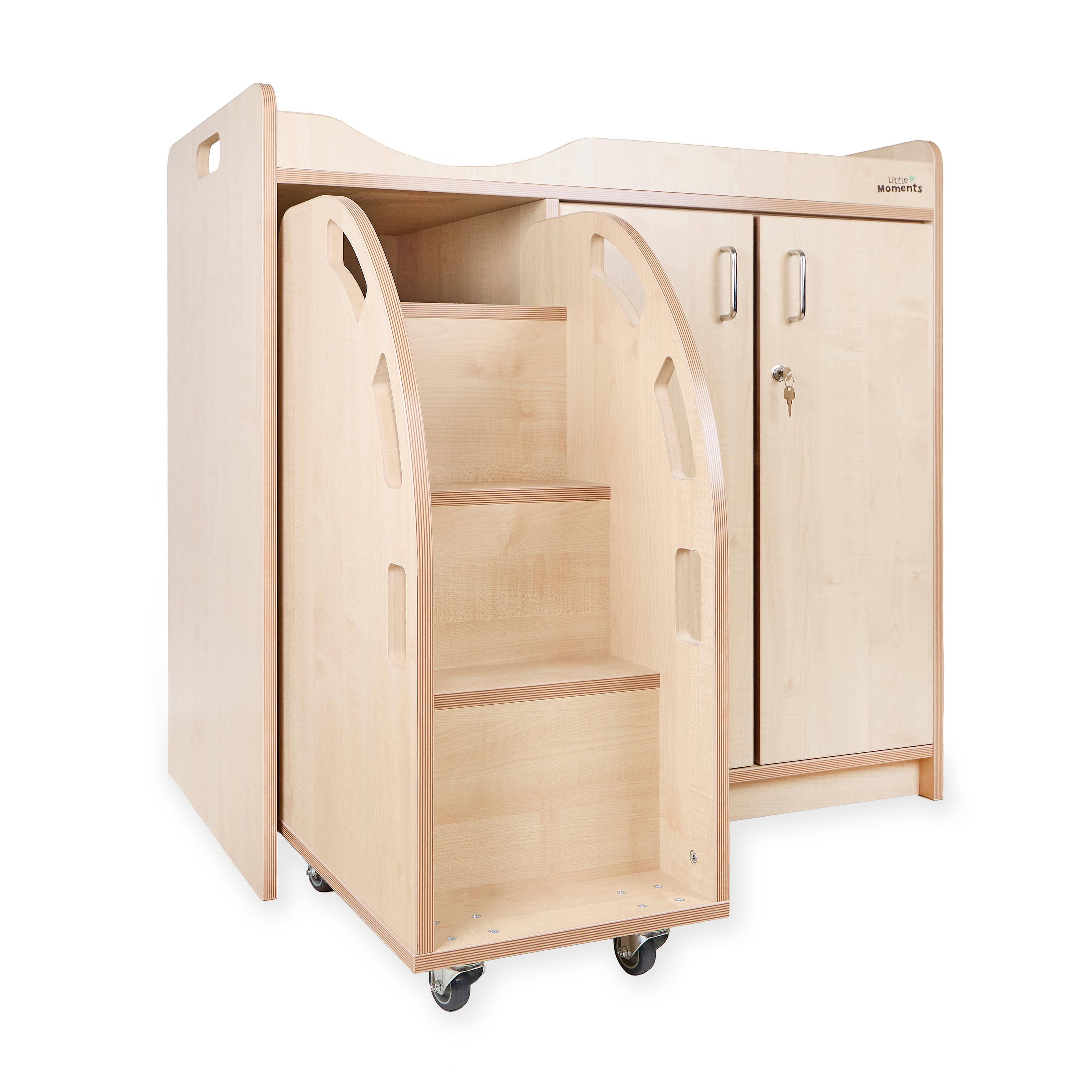Little Moments Baby Changing Unit with Built-In Steps