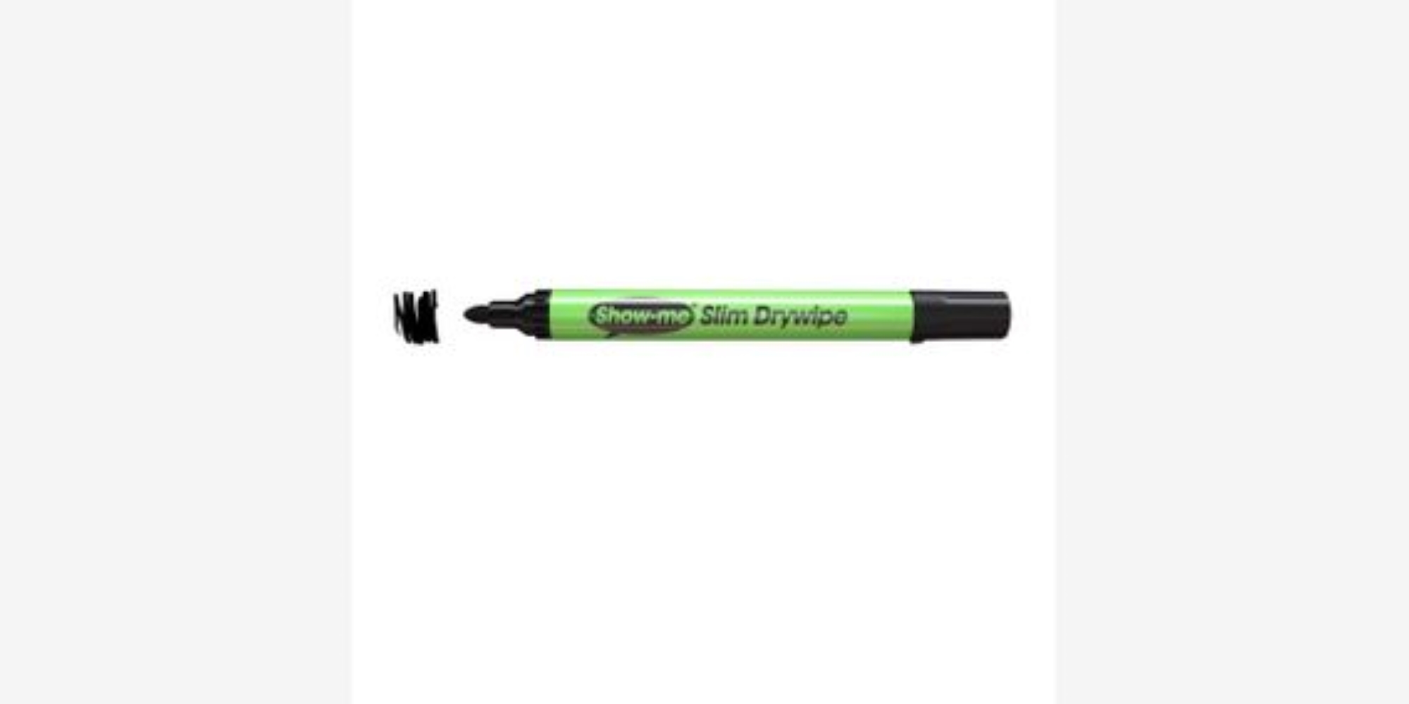 Show-me Drywipe Pen - Med Tip Blk pk10