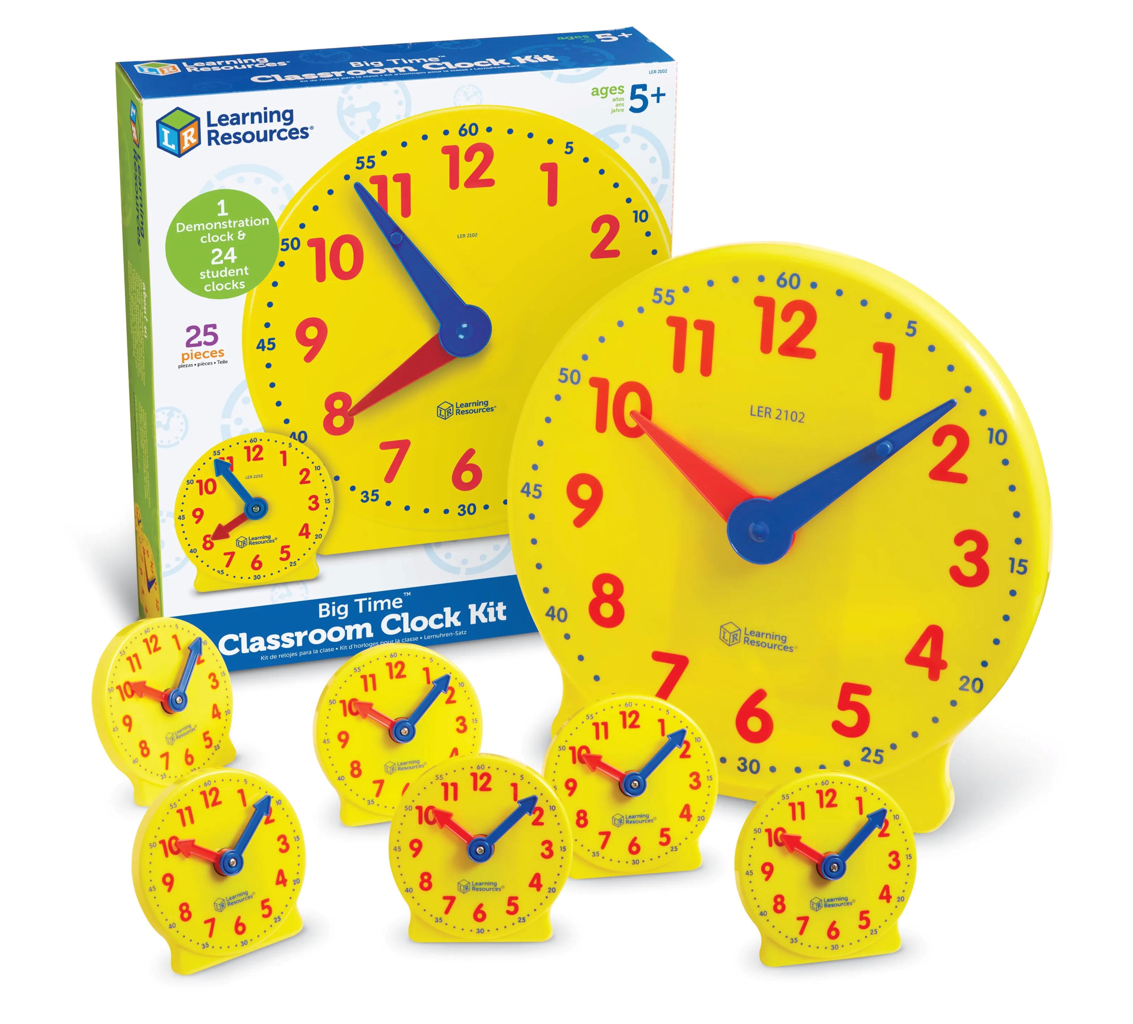 Learning Resources The Original Big Time Classroom Clock Kit