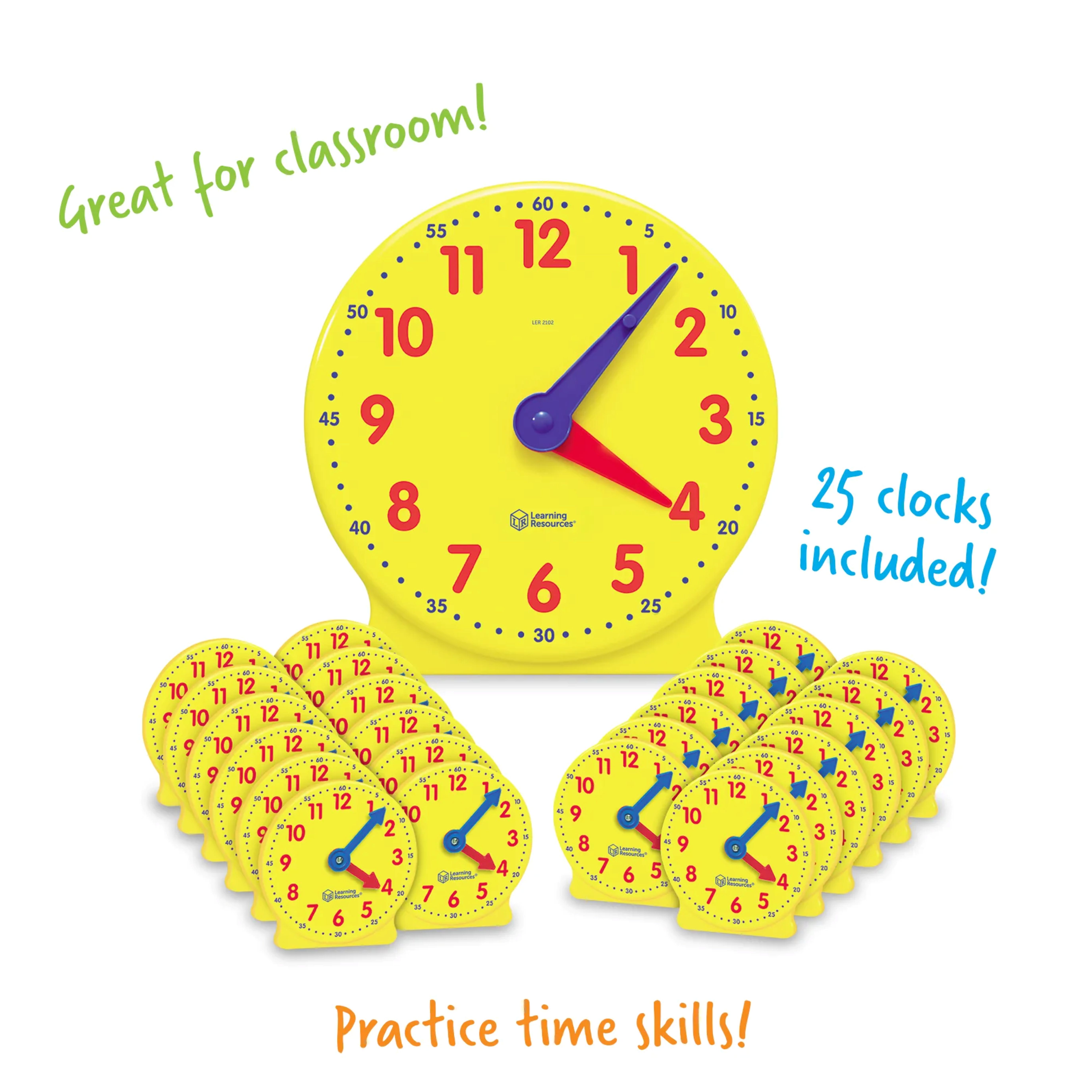 Learning Resources The Original Big Time Classroom Clock Kit