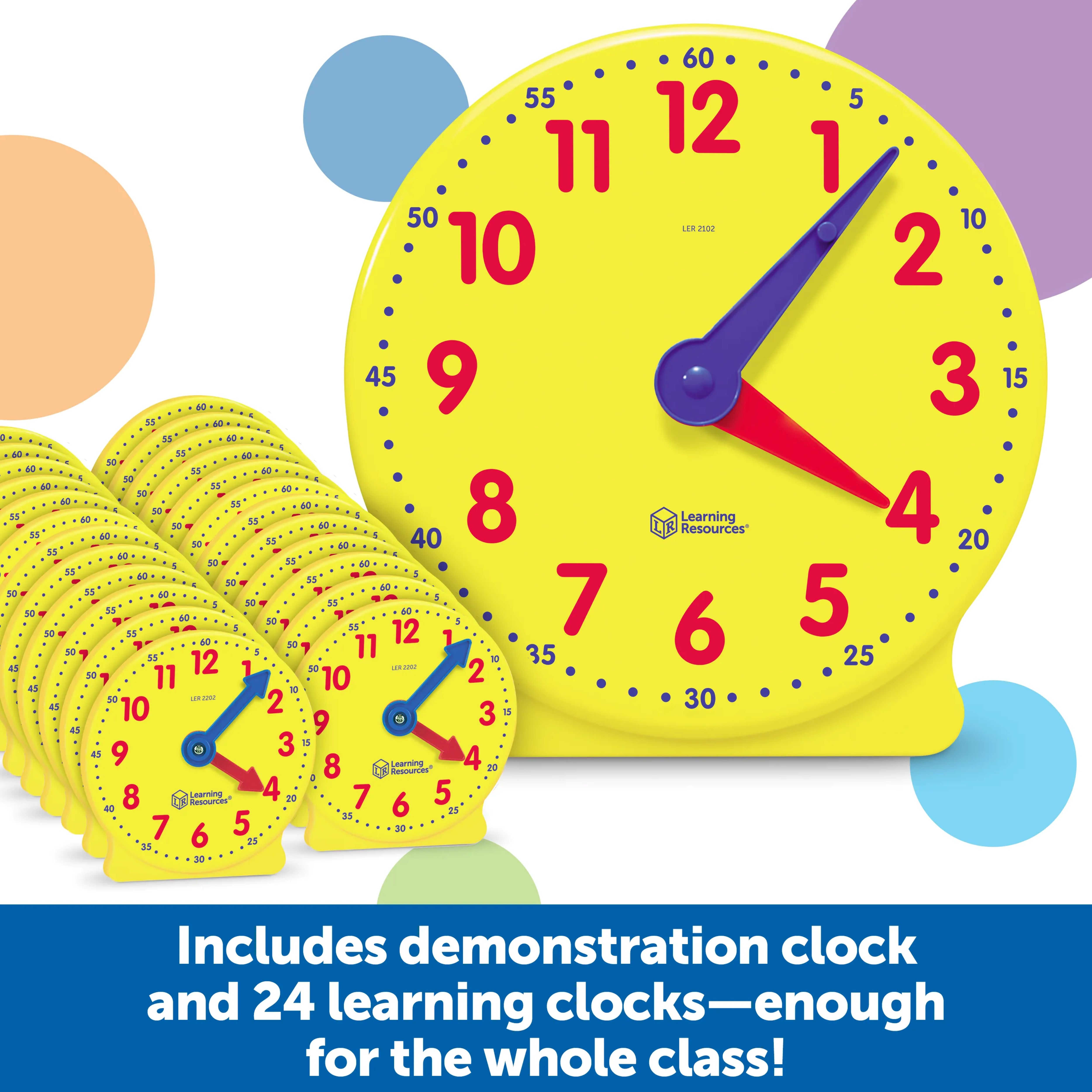 Learning Resources The Original Big Time Classroom Clock Kit