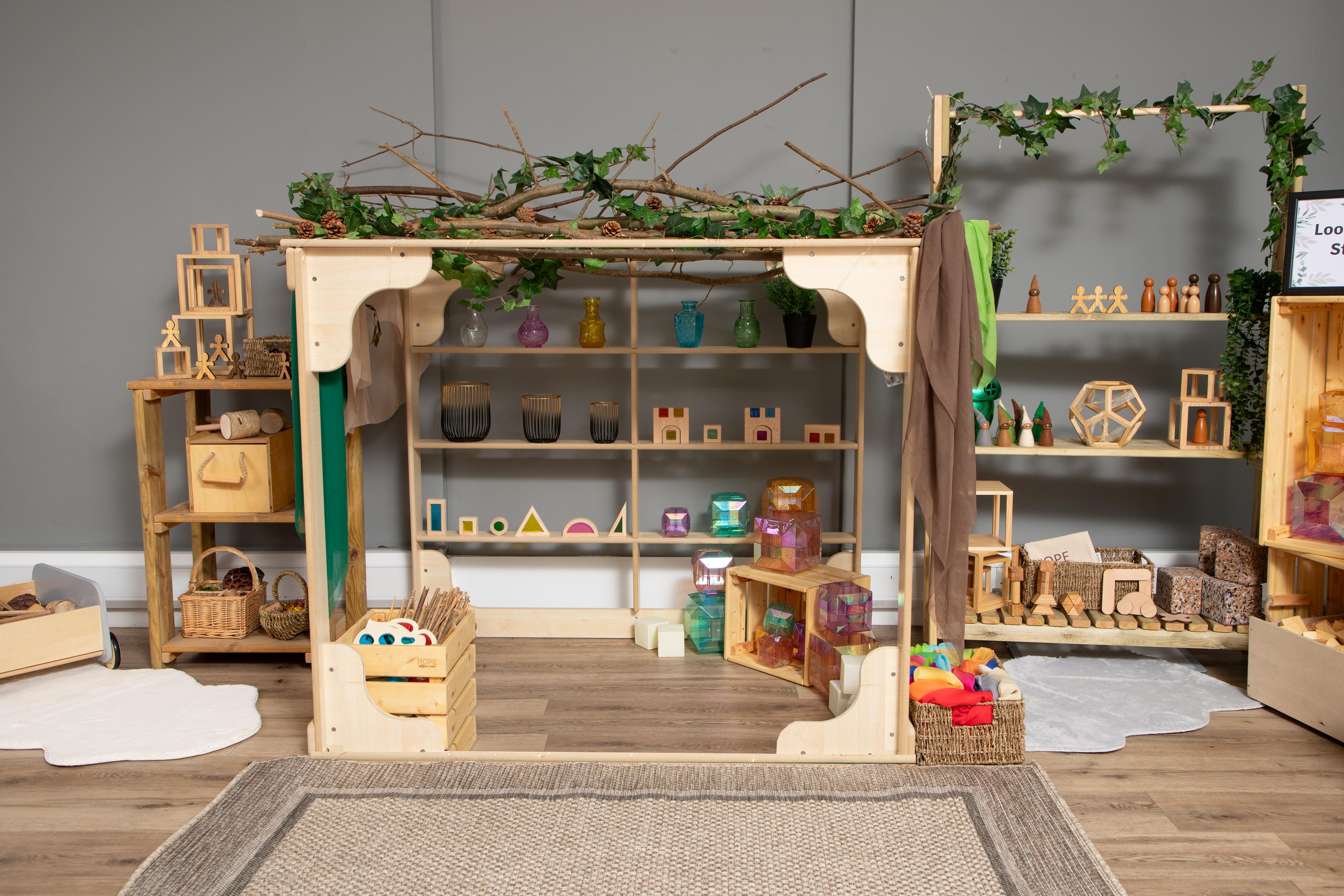 Den Frame with Shelves from Hope Education