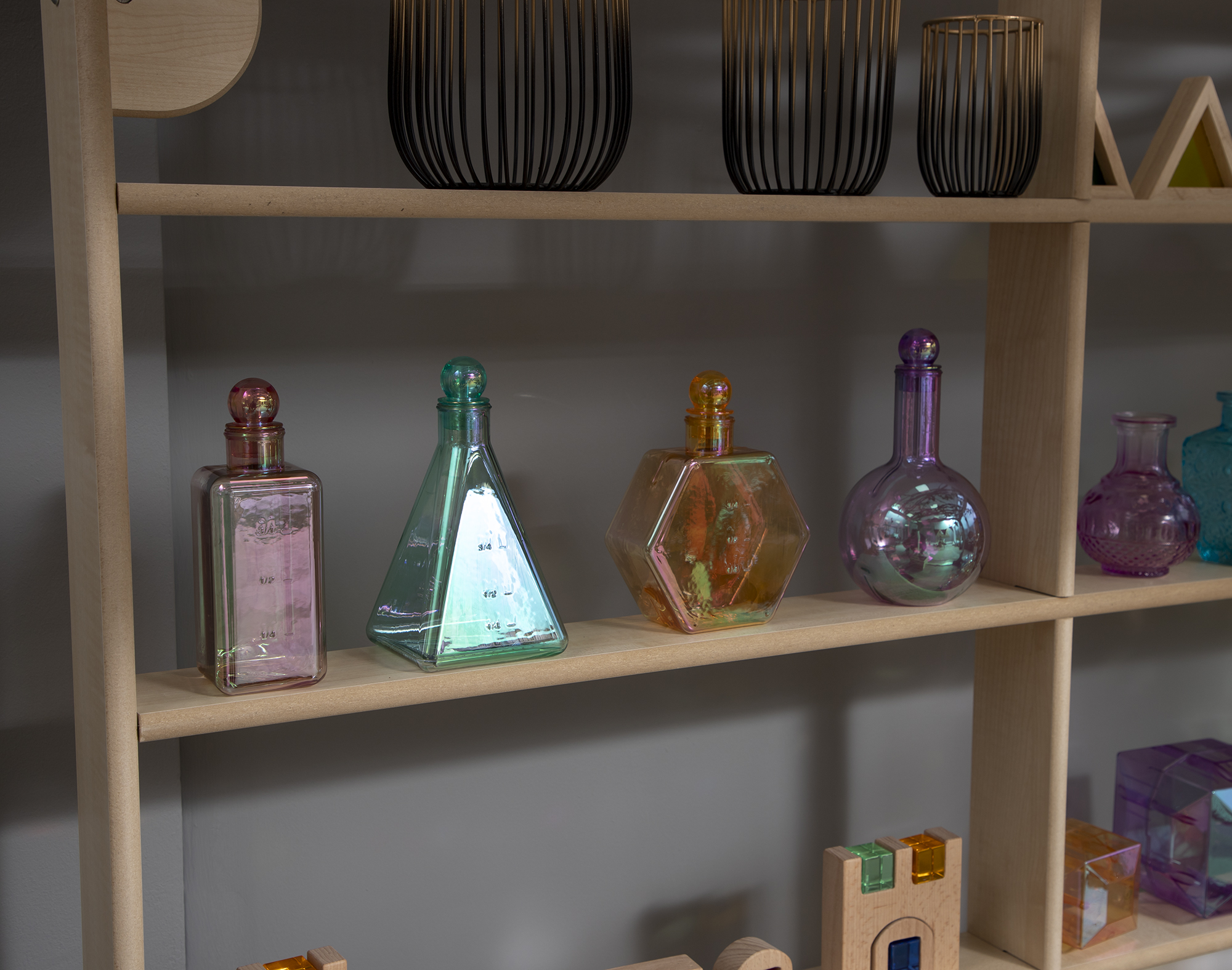 Luminous Shape Potion bottles - 4 Pk