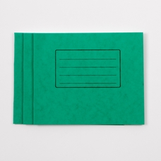 Classmates 5.25" x 6.5" Exercise Book 32 Page, 8mm Ruled, Green - Pack of 100