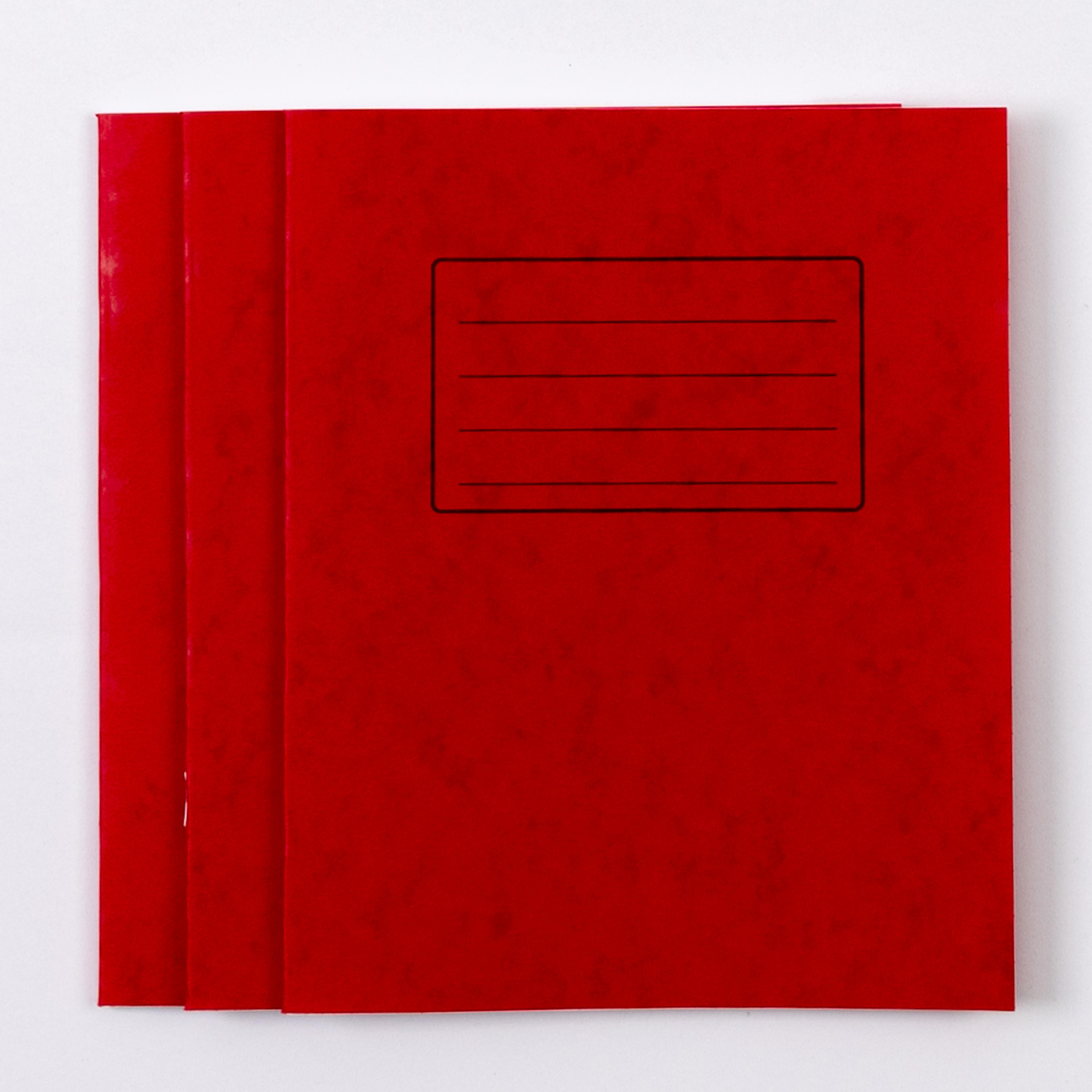 Classmates 8" x 6.5" Exercise Book 48 Page, 10mm Squared, Red - Pack of 100