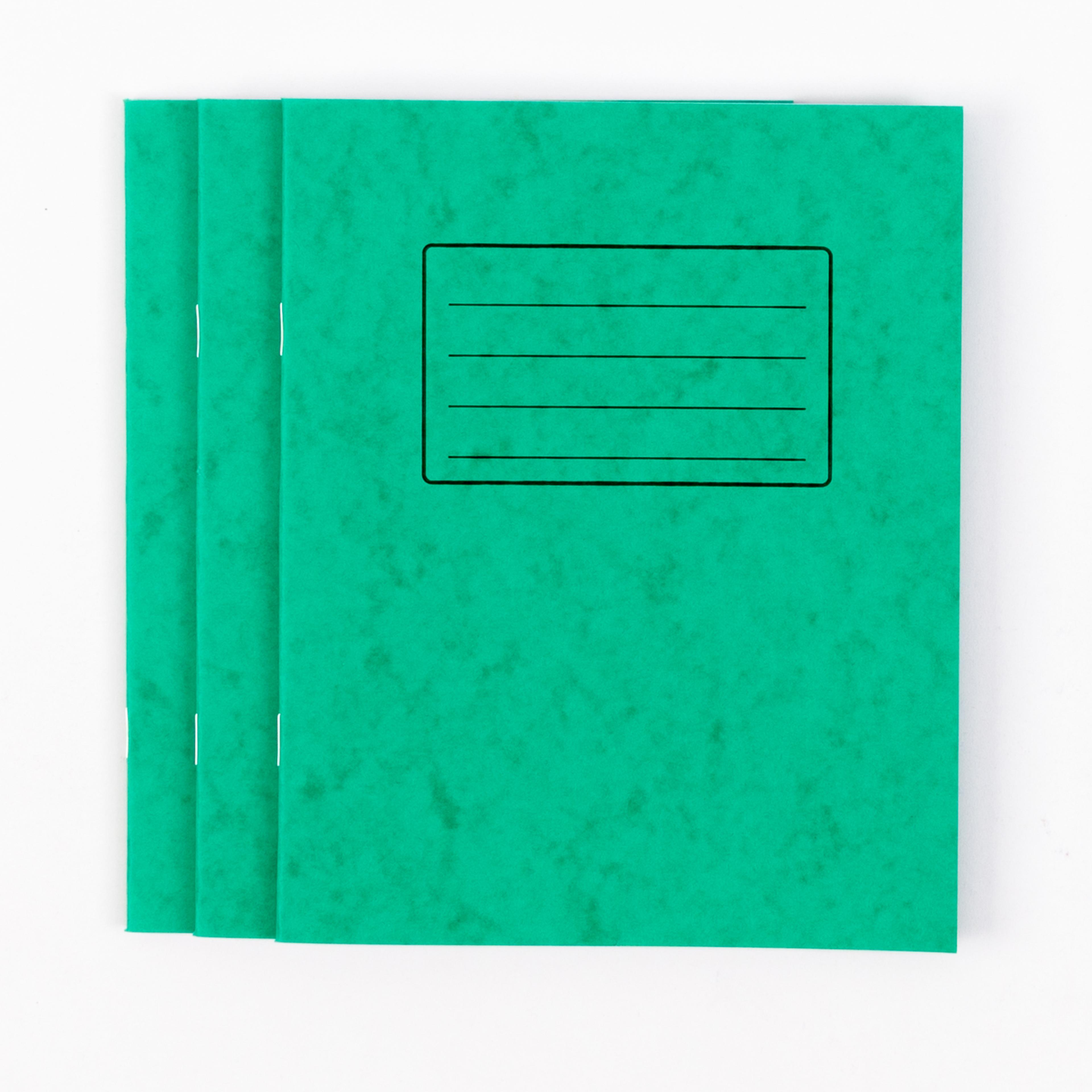 Classmates 8" x 6.5" Exercise Book 48 Page, 7mm Squared, Green - Pack of 100