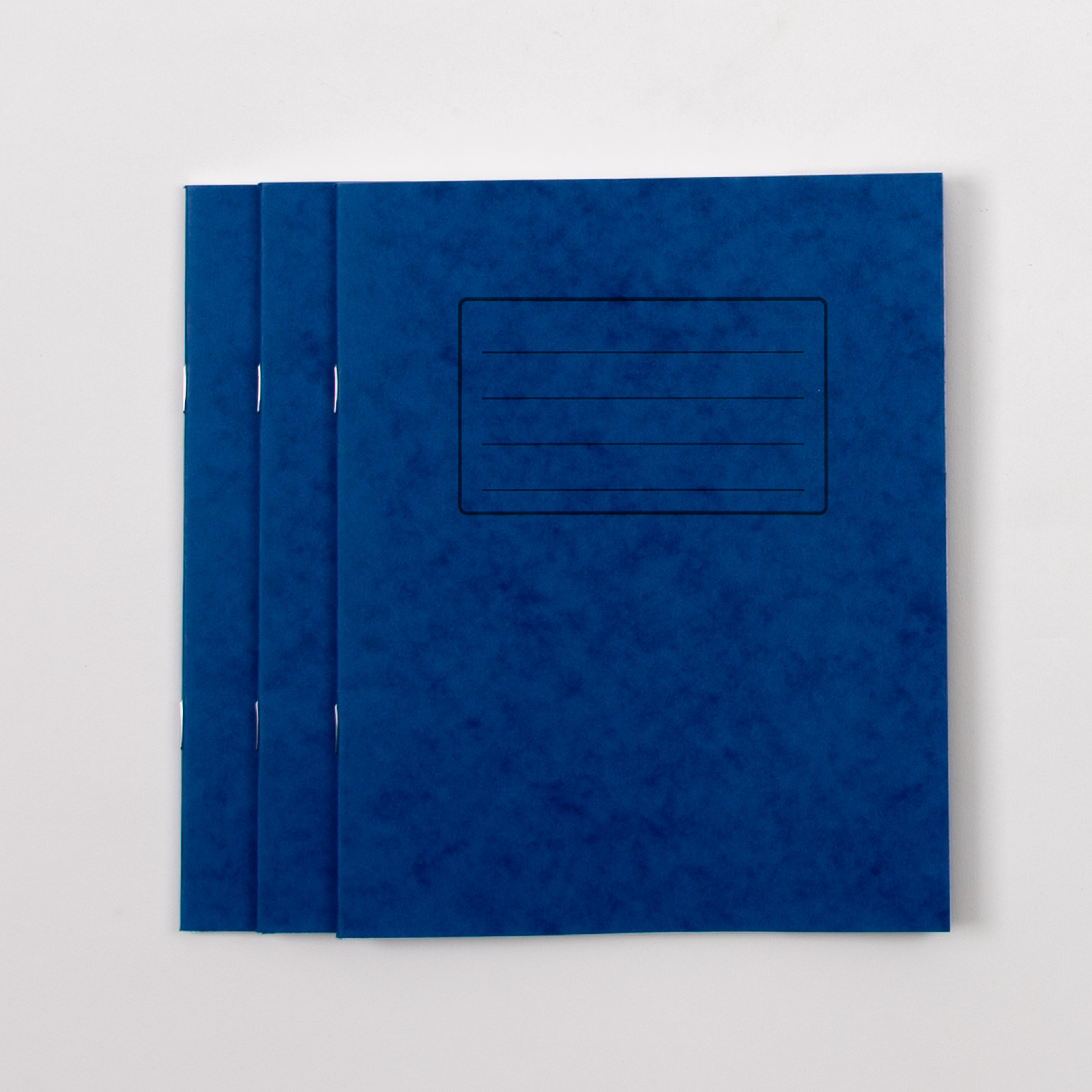 Classmates 8" x 6.5" Exercise Book 48 Page, 12mm Ruled, Blue - Pack of 100