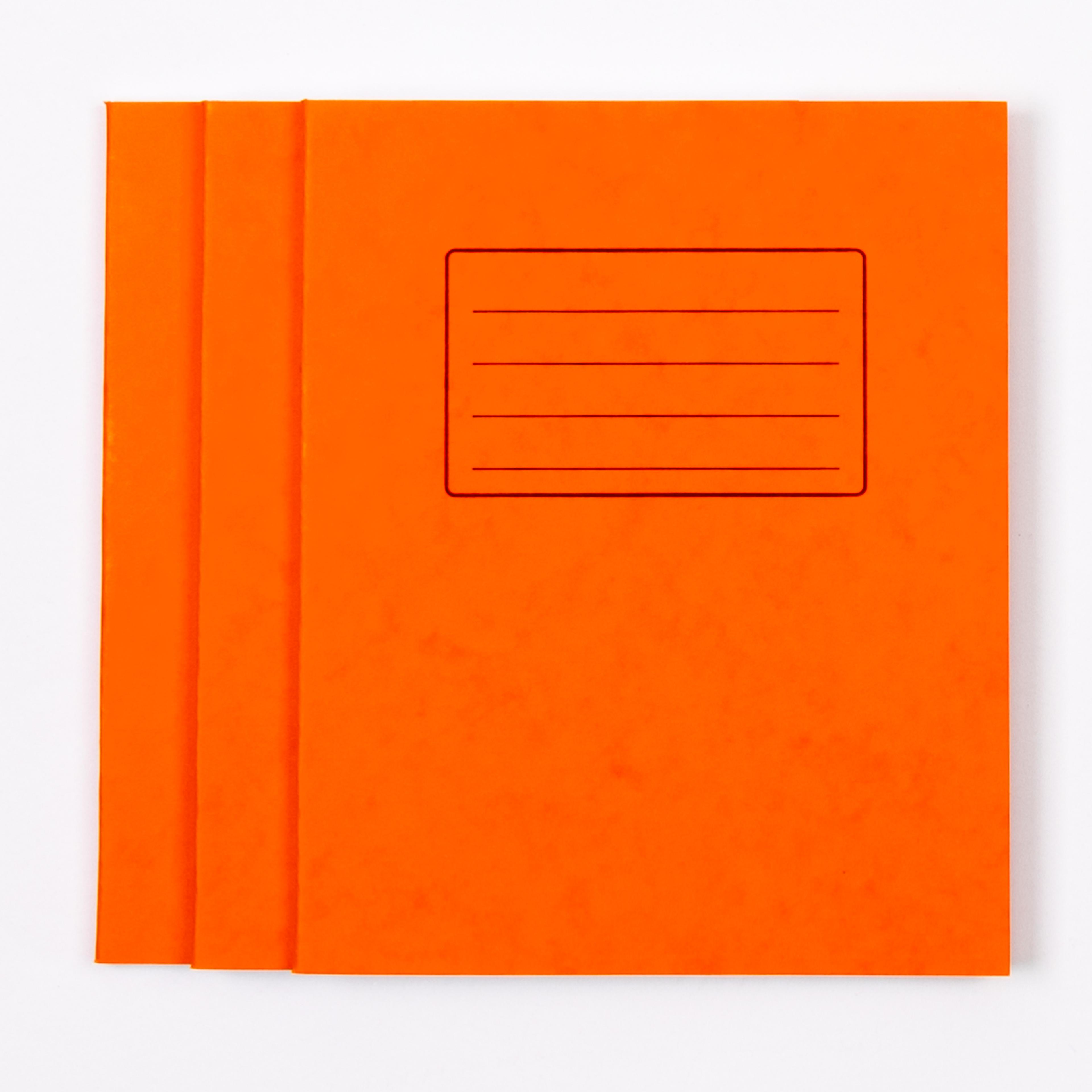 Classmates 8" x 6.5" Exercise Book 80 Page, 5mm Squared, Orange - Pack of 100