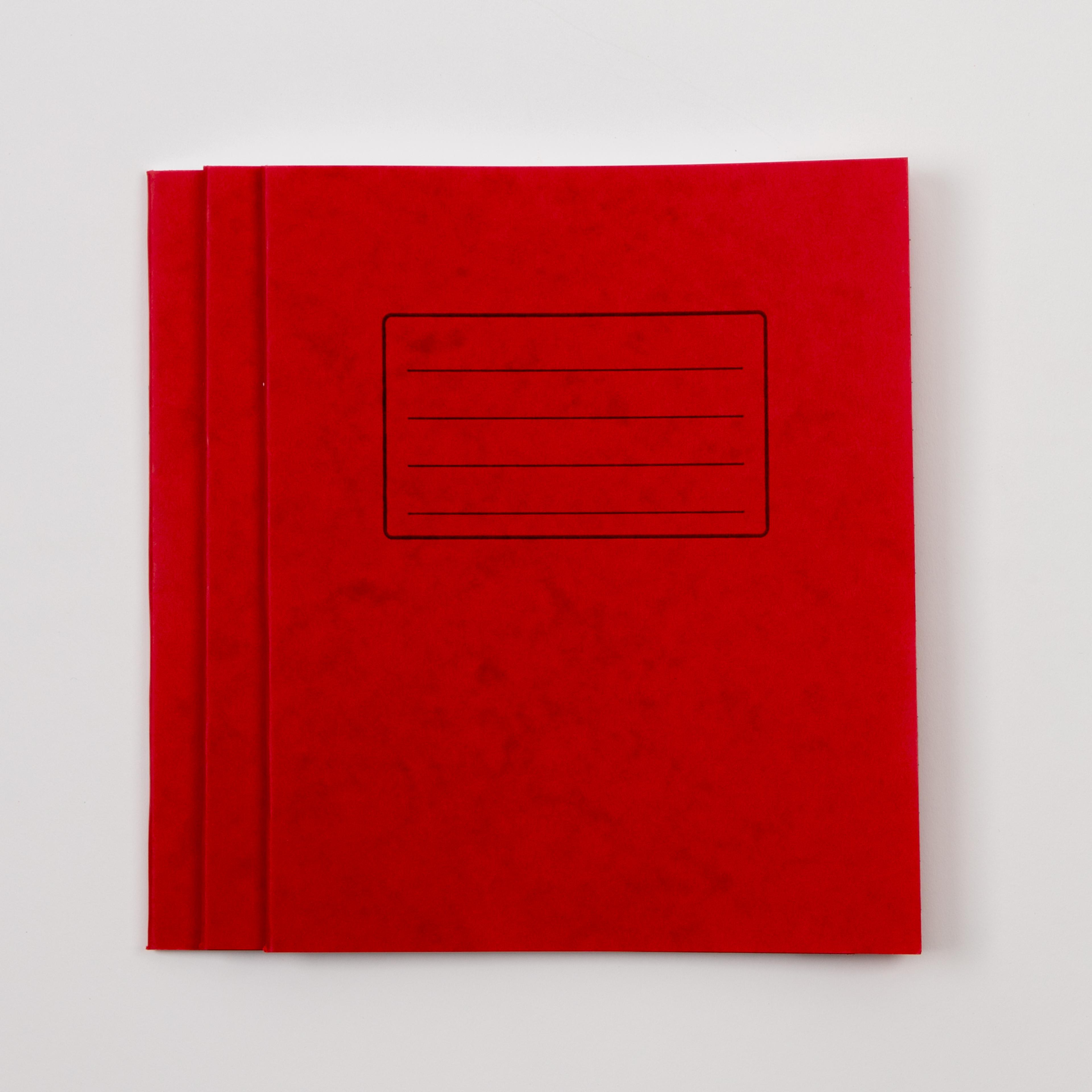 Classmates 8" x 6.5" Exercise Book 48 Page, 12mm Ruled, Red - Pack of 100