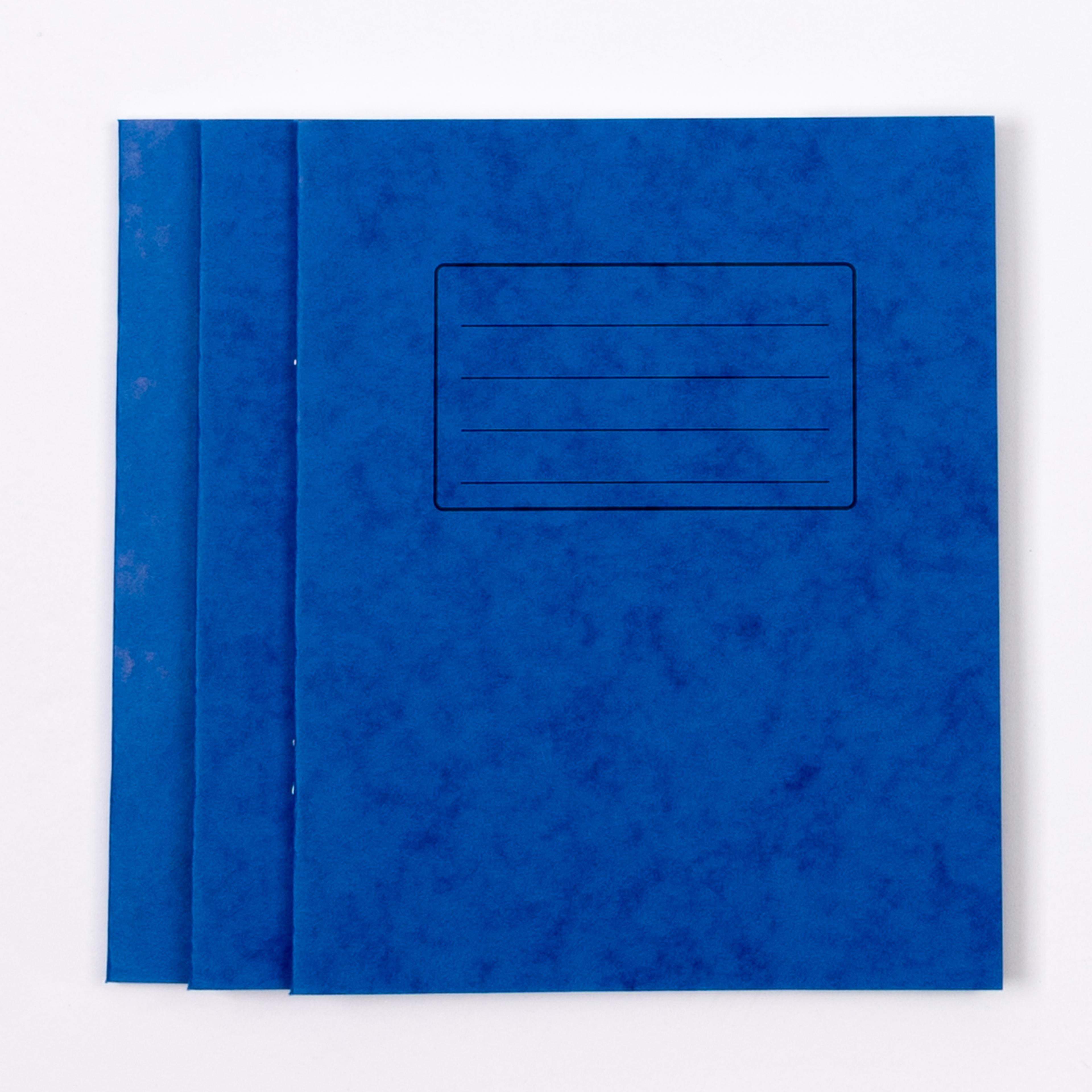 Classmates 8" x 6.5" Exercise Book 48 Page, 8mm Ruled, Blue - Pack of 100