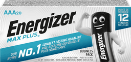 Energizer AAA Max Plus Batteries - Pack of 20