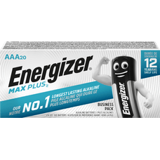 Energizer AAA Max Plus Batteries - Pack of 20