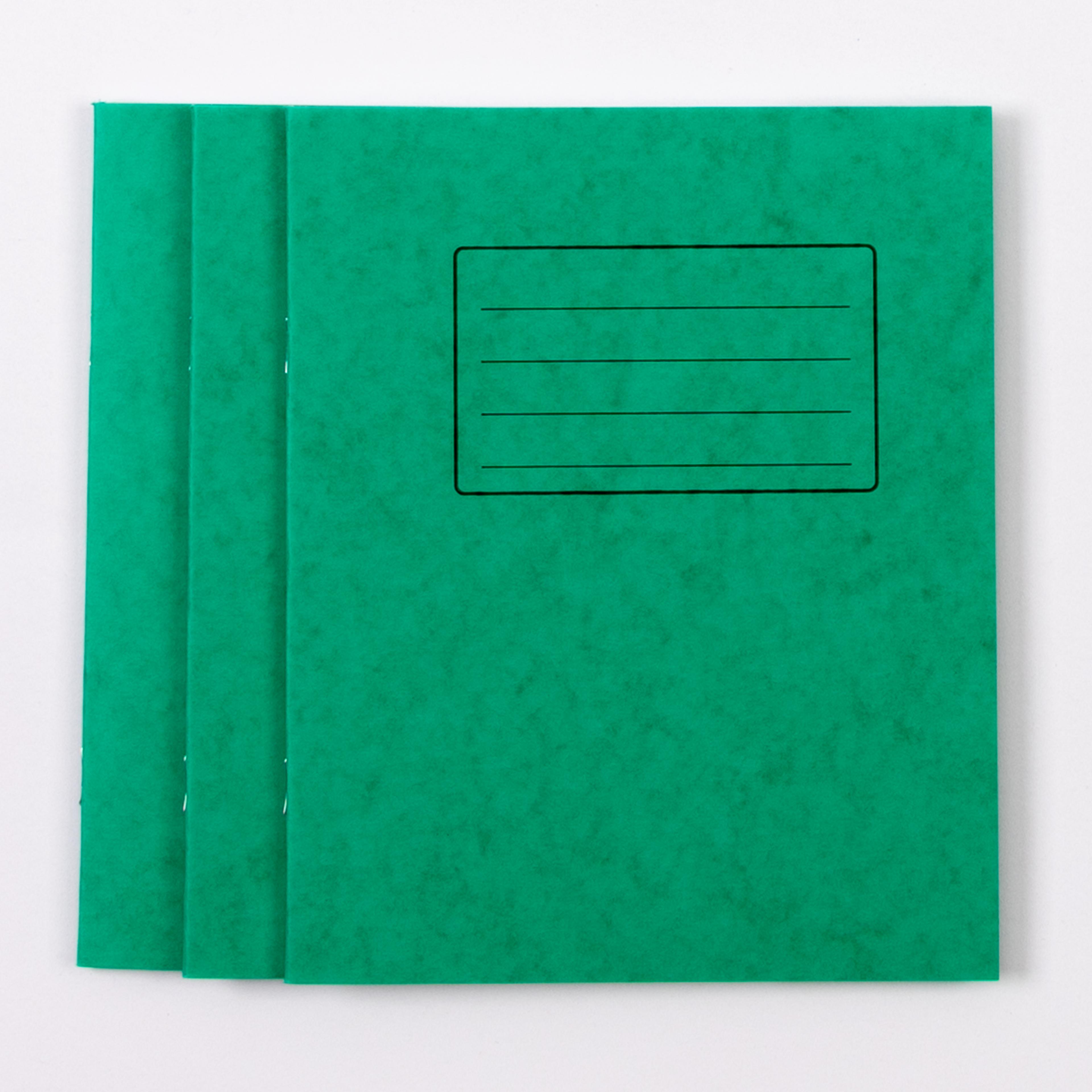 Classmates 8" x 6.5" Exercise Book 48 Page, 10mm Squared, Green - Pack of 100