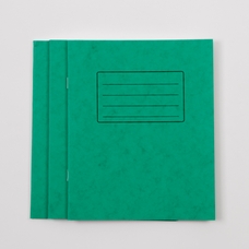 Classmates 8" x 6.5" Exercise Book 48 Page, 15mm Ruled, Green - Pack of 100