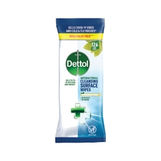 Dettol Antibacterial Cleansing Surface Wipes - Pack of 126