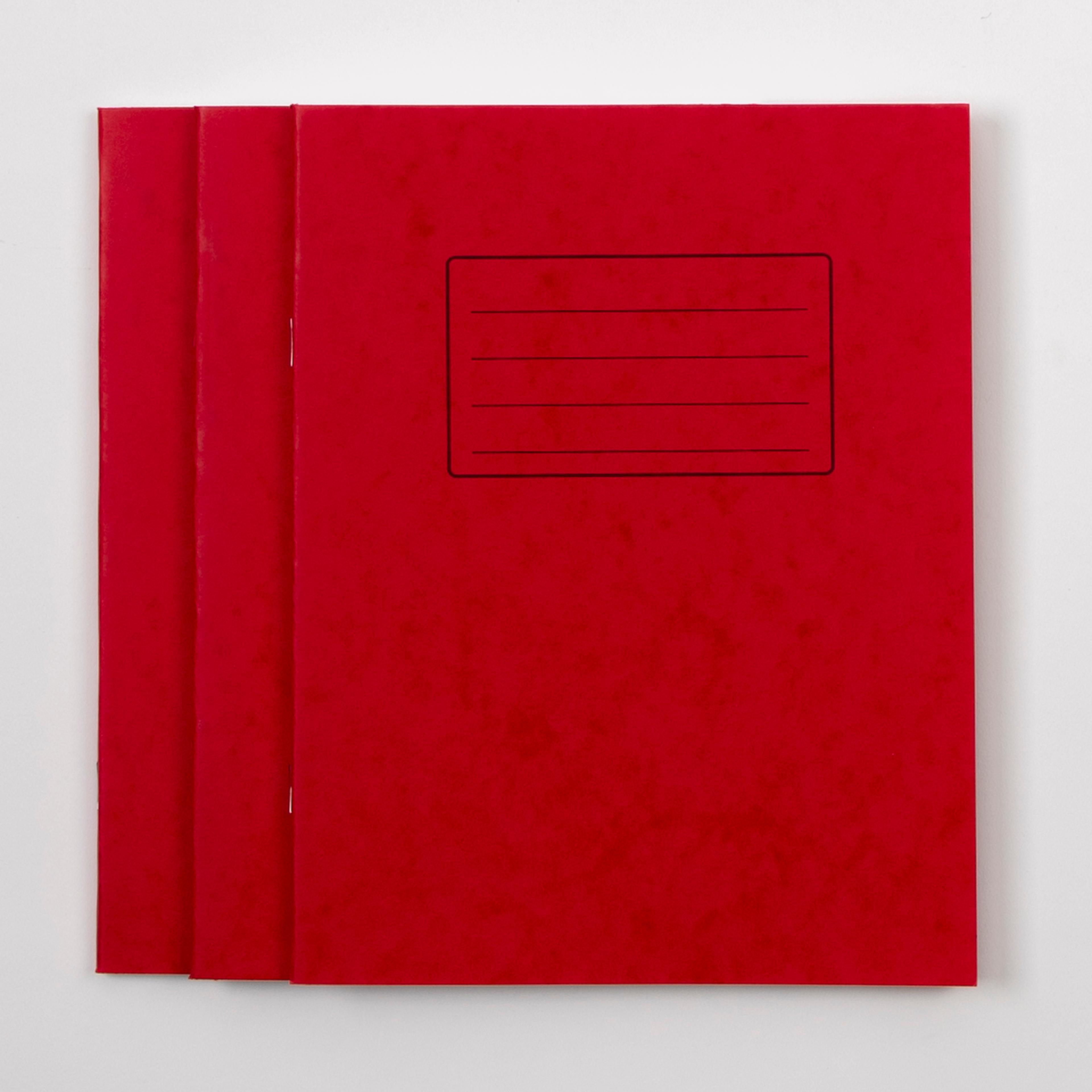 Classmates 9" x 7" Exercise Book 80 Page, 7mm Squared, Red - Pack of 100