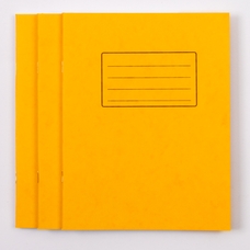 Classmates 9" x 7" Exercise Book 80 Page, 7mm Squared, Yellow - Pack of 100