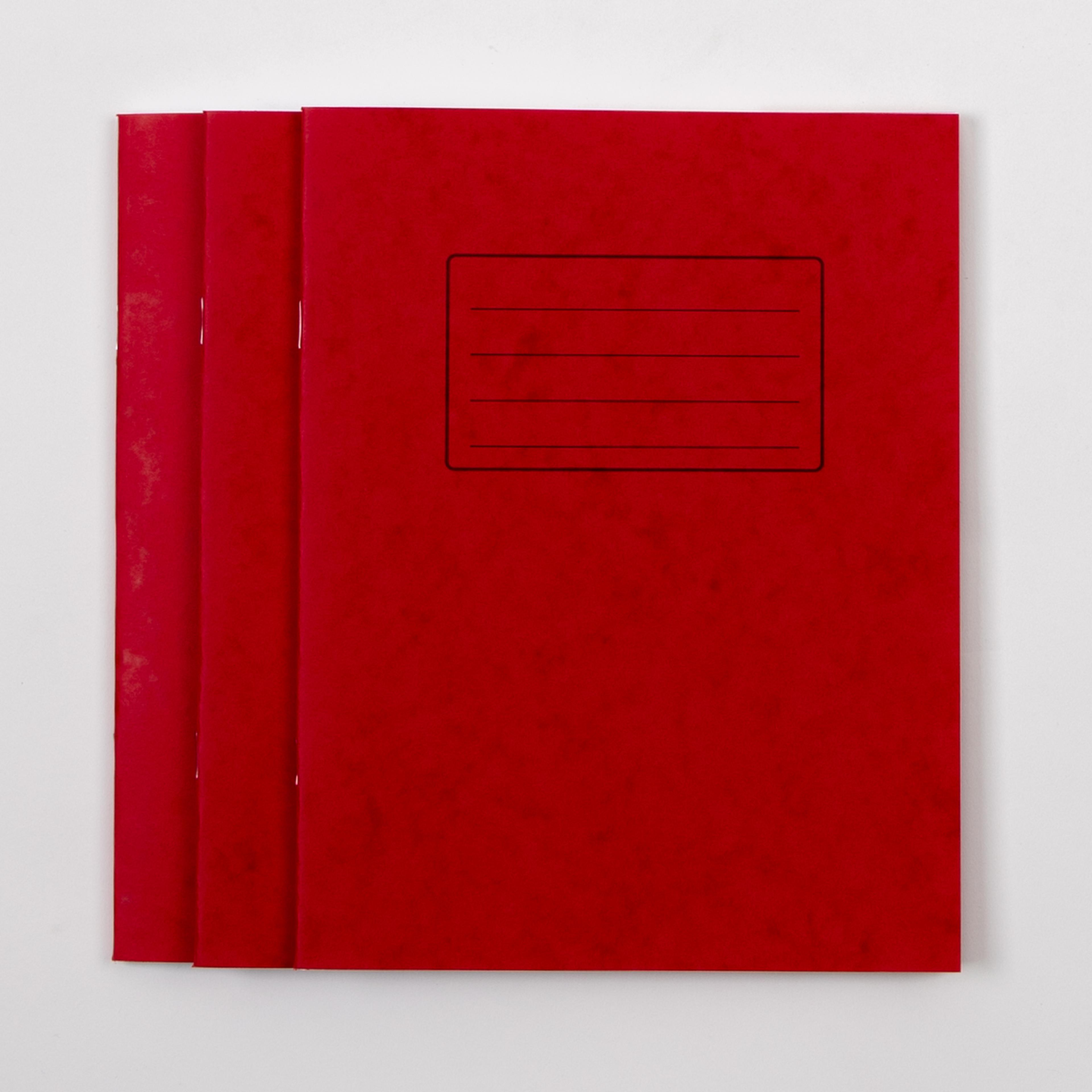 Classmates 9" x 7" Exercise Book 48 Page, 8mm Ruled, Red - Pack of 100