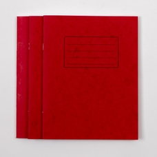 Classmates 9" x 7" Exercise Book 48 Page, 8mm Ruled, Red - Pack of 100
