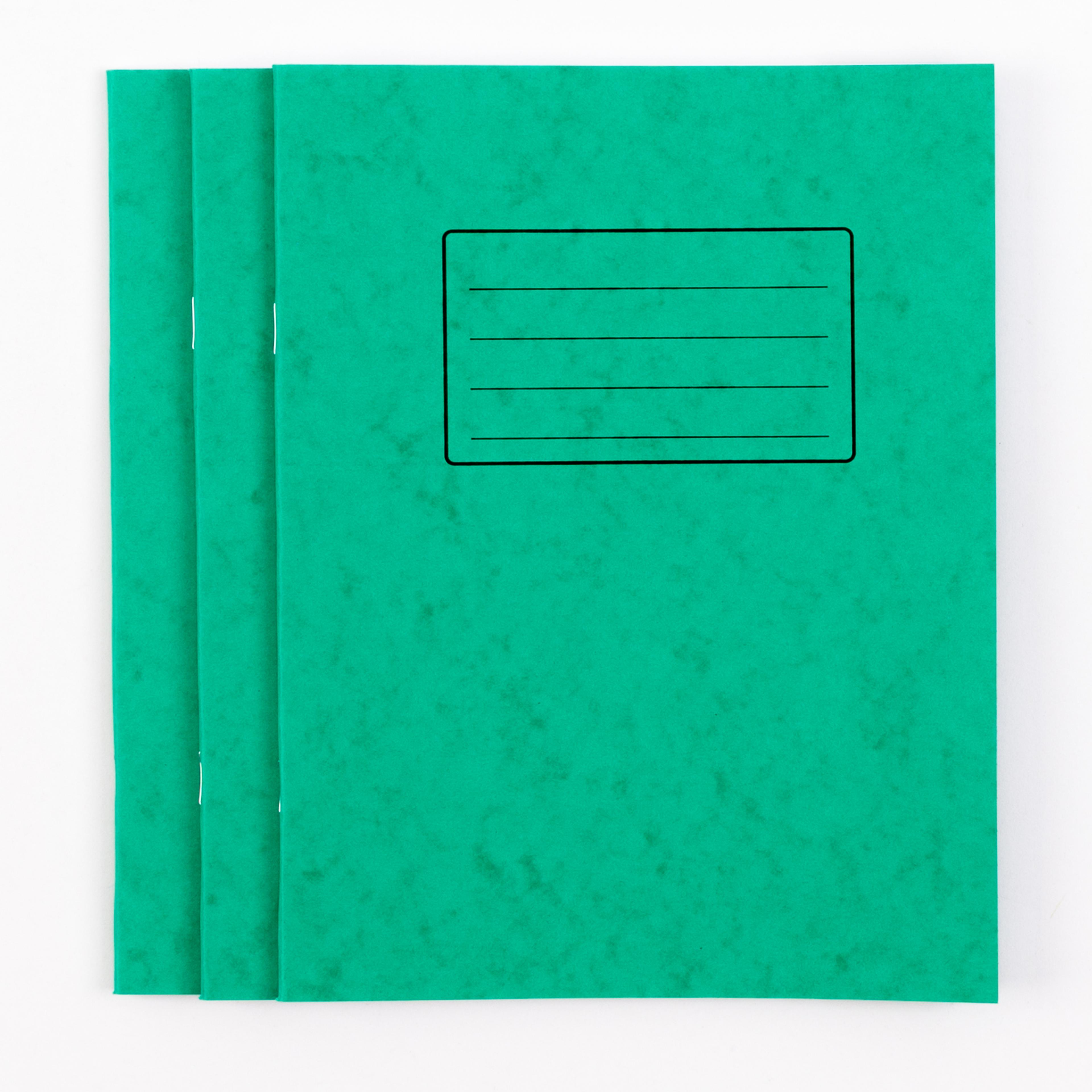 Classmates 9"x7" Exercise Book 48 Page, 8mm Ruled With Margin, Green - Pack of 100