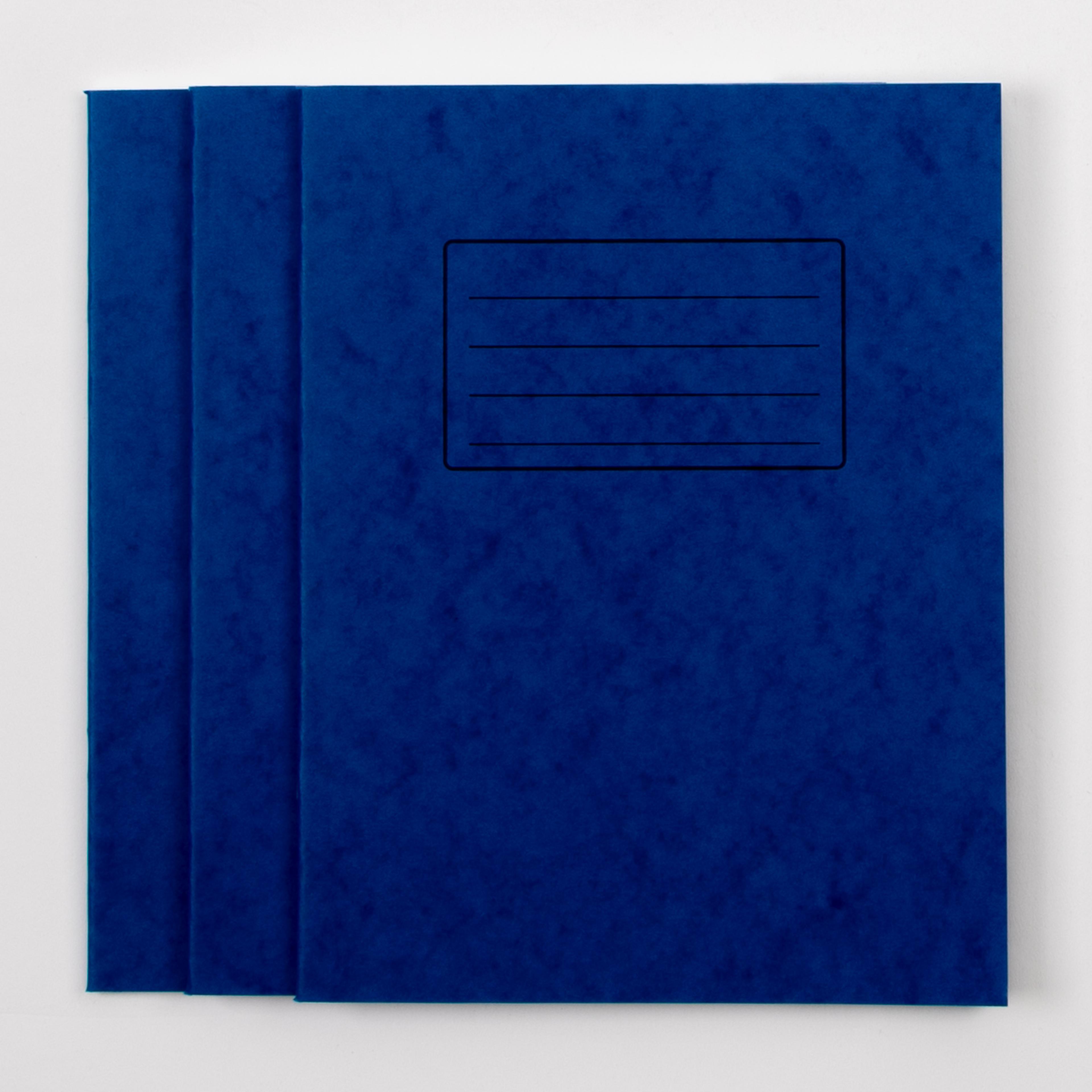 Classmates 9"x7" Exercise Book 80 Page, 8mm Ruled With Margin, Blue - Pack of 100