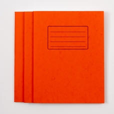 Classmates 9"x7" Exercise Book 80 Page, 8mm Ruled With Margin, Orange - Pack of 100