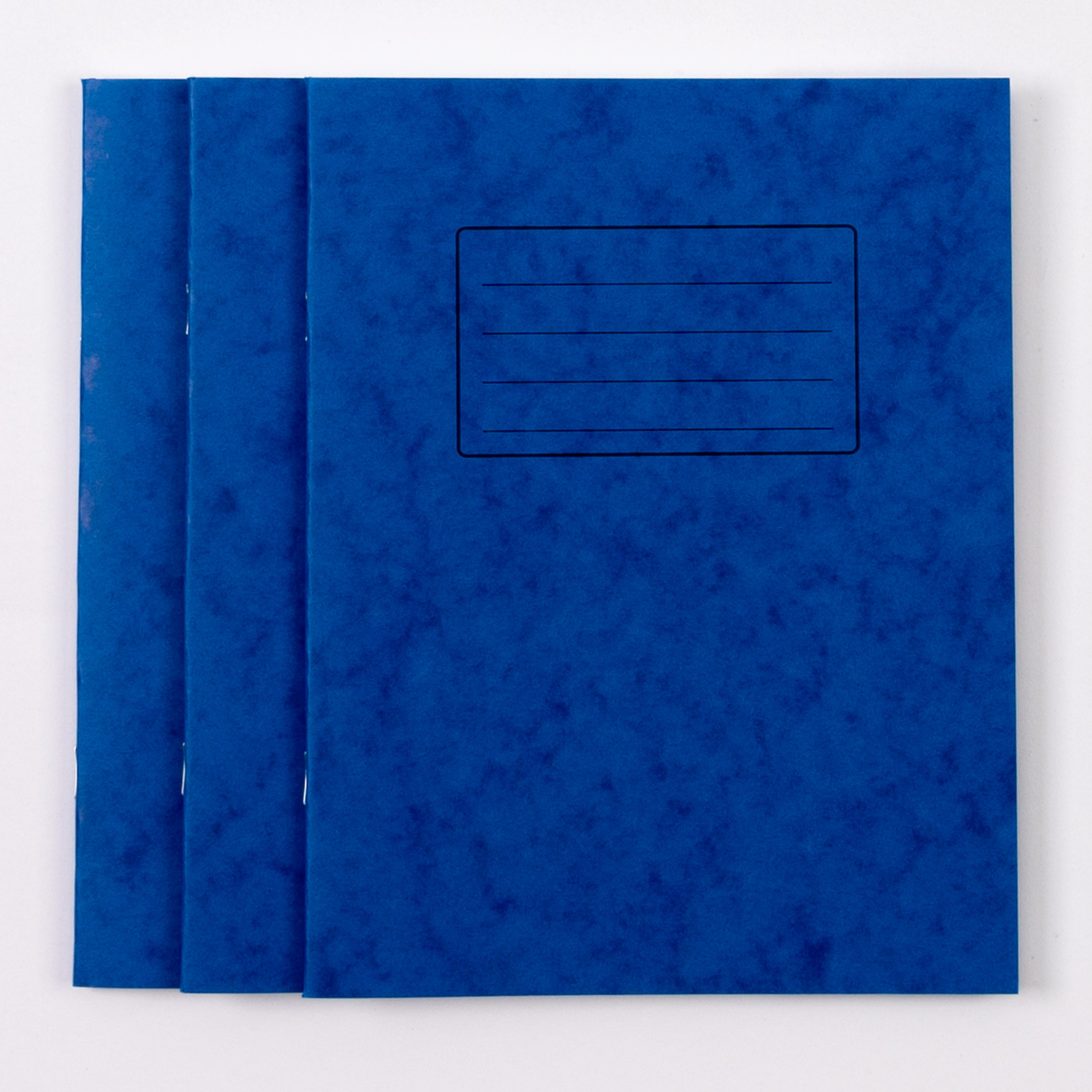 Classmates 9"x7" Exercise Book 64 Page, 8mm Ruled With Margin, Blue - Pack of 100