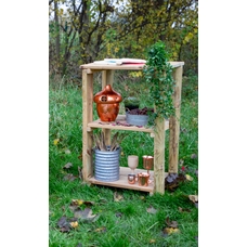 Outdoor Rustic Wooden Shelving Unit from Hope Education