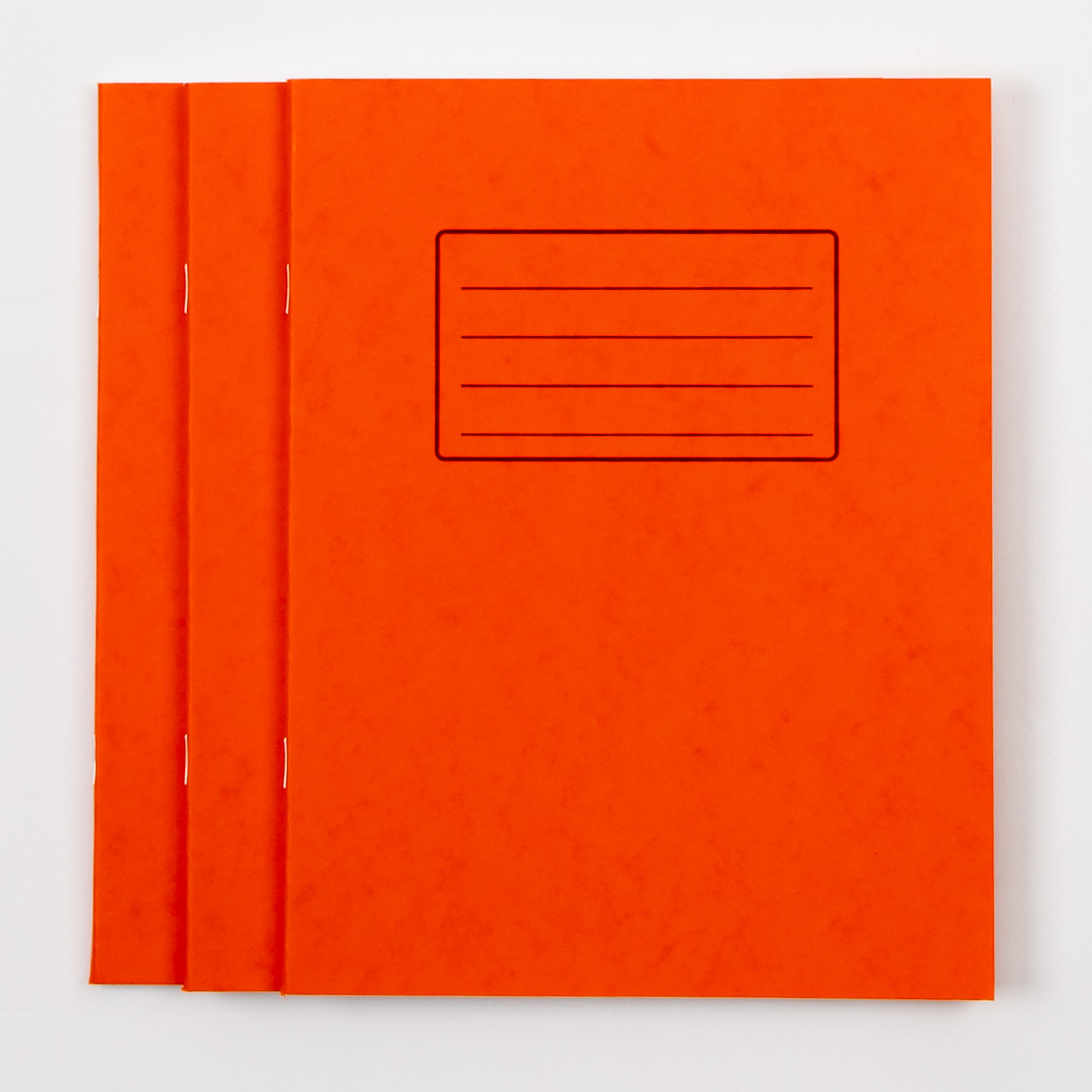 Classmates 9"x7" Exercise Book 48 Page, 12mm Ruled/Plain Alternative, Orange - Pack of 100