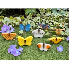 Yellow DOOR Sensory Play Stones - Butterflies - Pack of 8