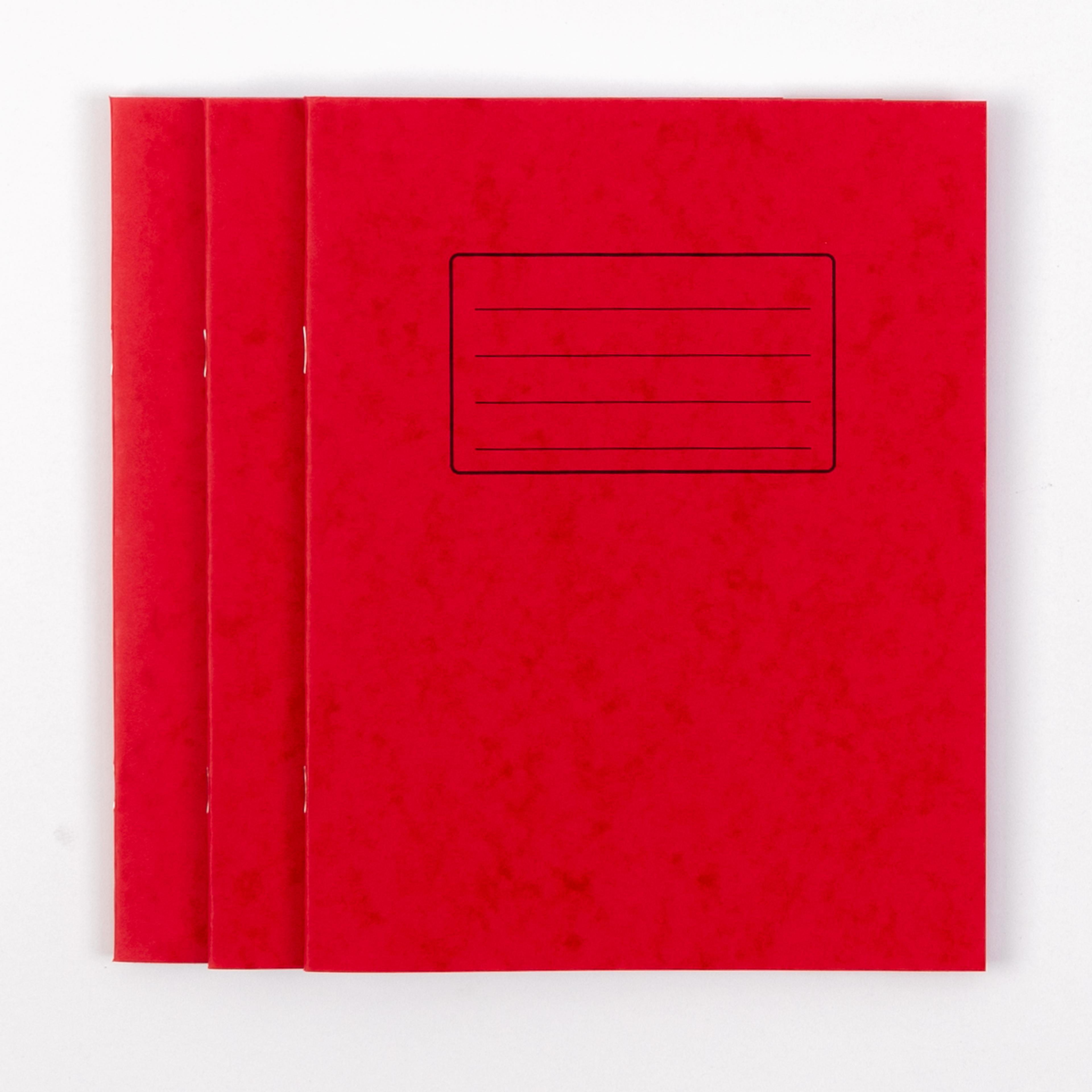 Classmates 9"x7" Exercise Book 48 Page, 10mm Squared, Red - Pack of 100