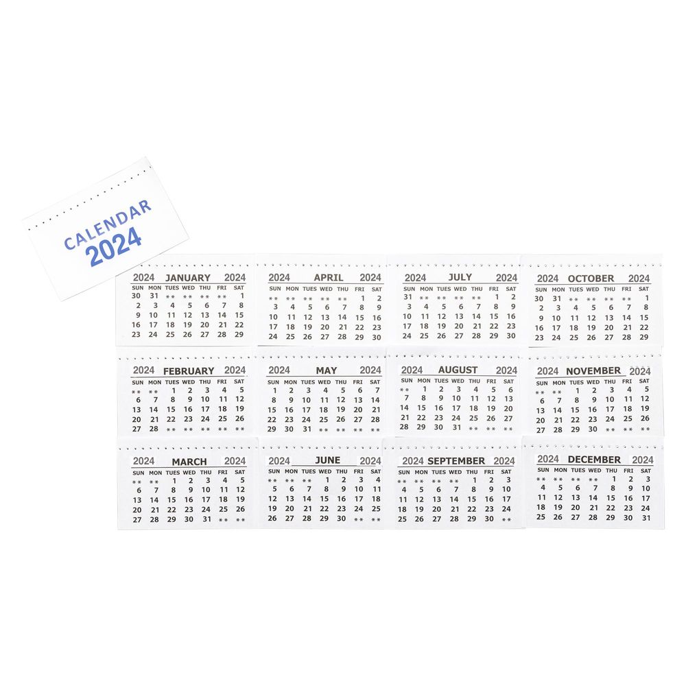 Calendar Tabs - Pack of 50 Clearance