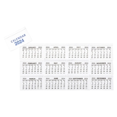 Calendar Tabs - Pack of 50