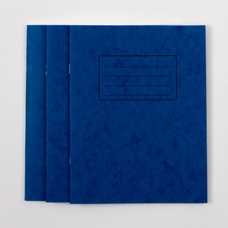 Classmates 9"x7" Exercise Book 48 Page, 8mm Ruled With Margin, Blue - Pack of 100