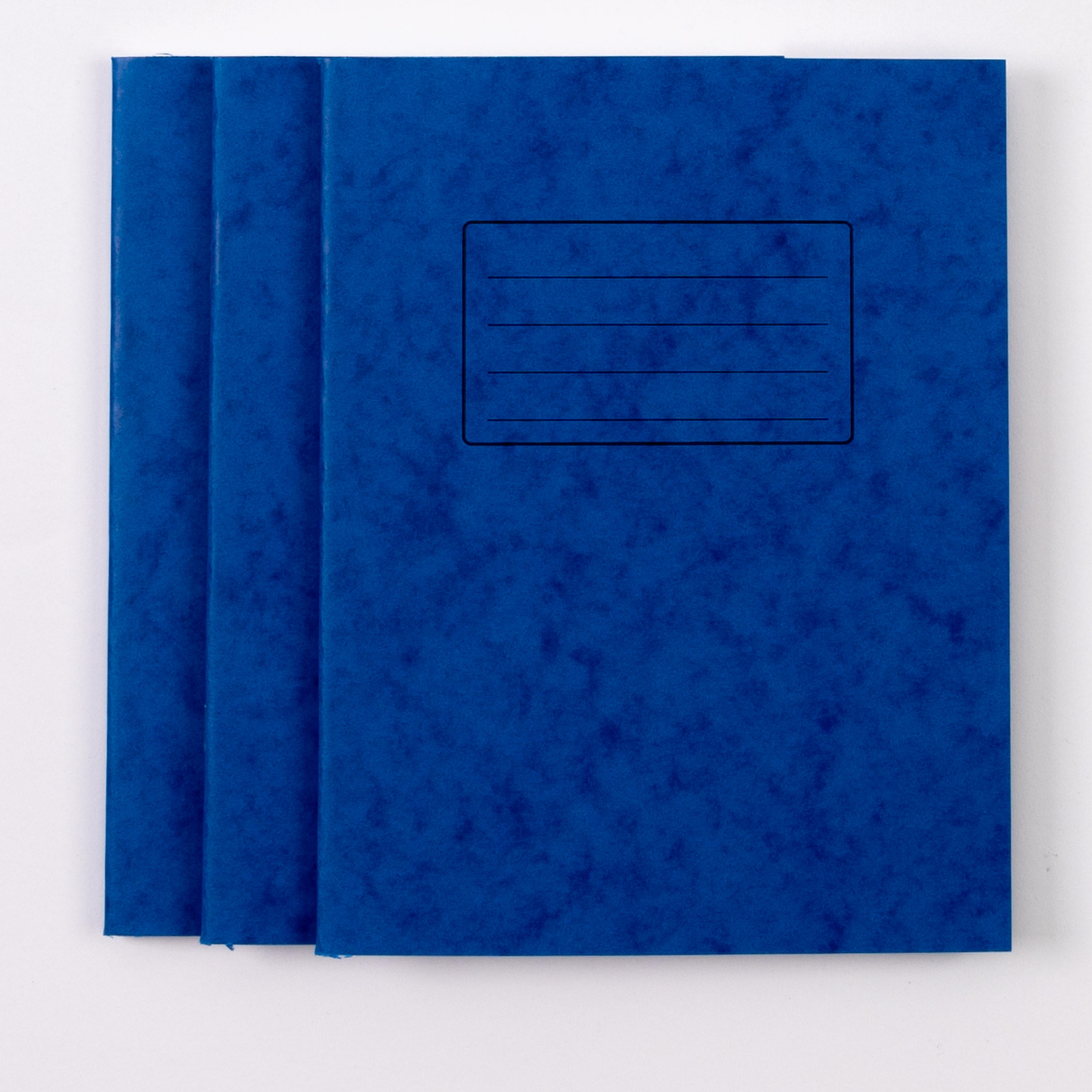 Classmates 9"x7" Exercise Book 120 Page, 8mm Ruled With Margin, Blue - Pack of 50