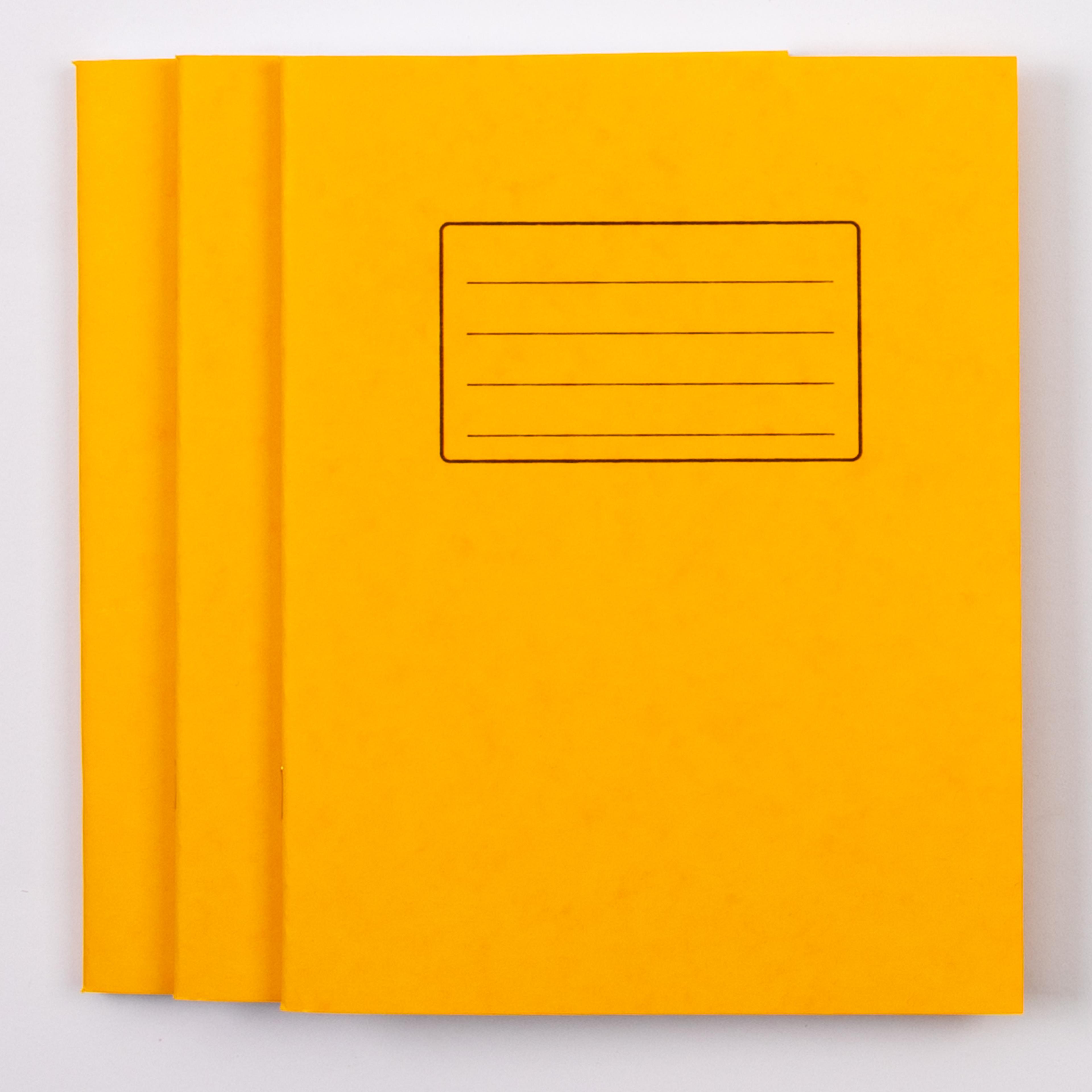 Classmates 9"x7" Exercise Book 120 Page, 8mm Ruled With Margin, Yellow - Pack of 50