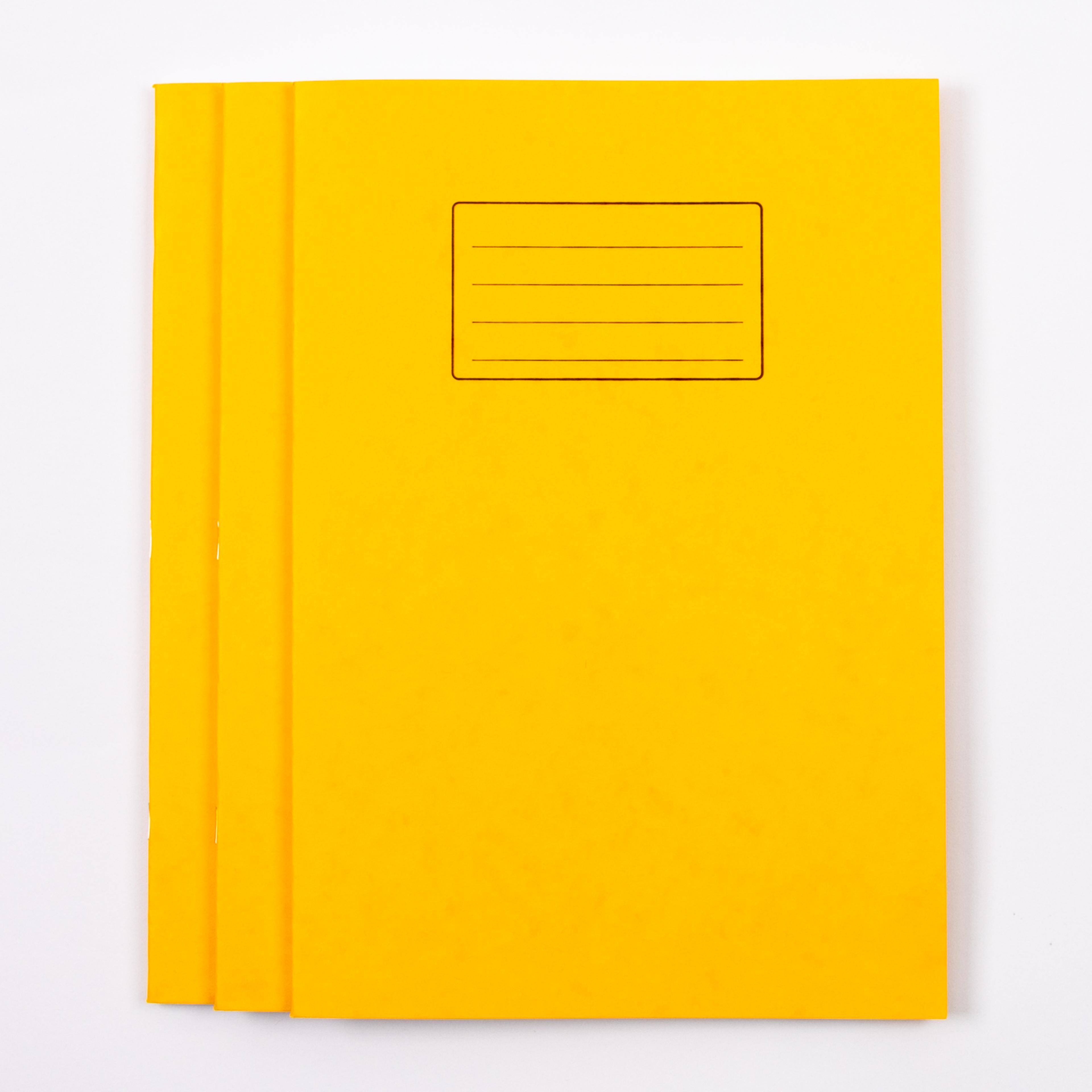 Classmates A4 Exercise Book 64 Page, 8mm Ruled/Plain Alternate, Yellow - Pack of 50